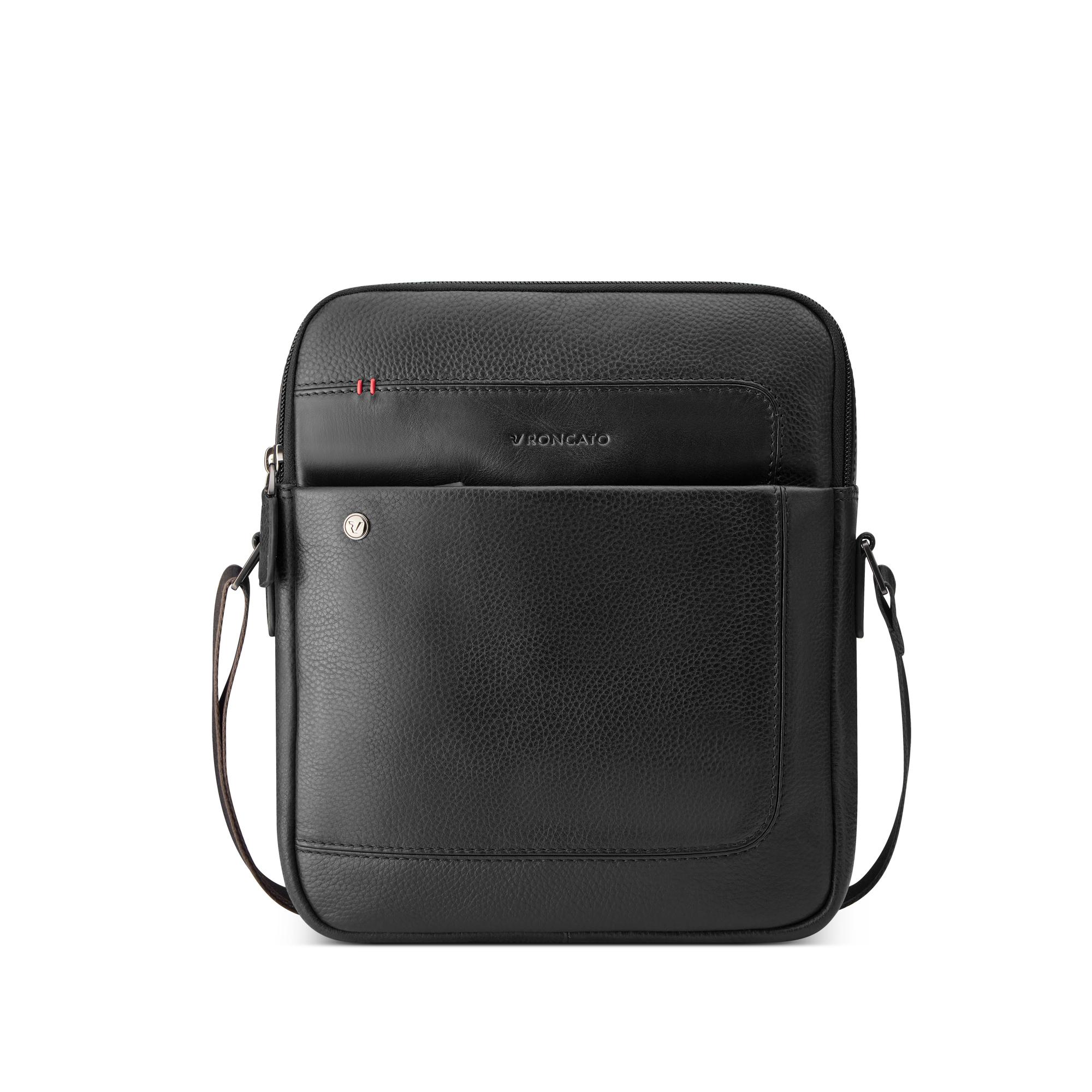 ALASKA Borsello uomo 23x27x6 cm - Nero