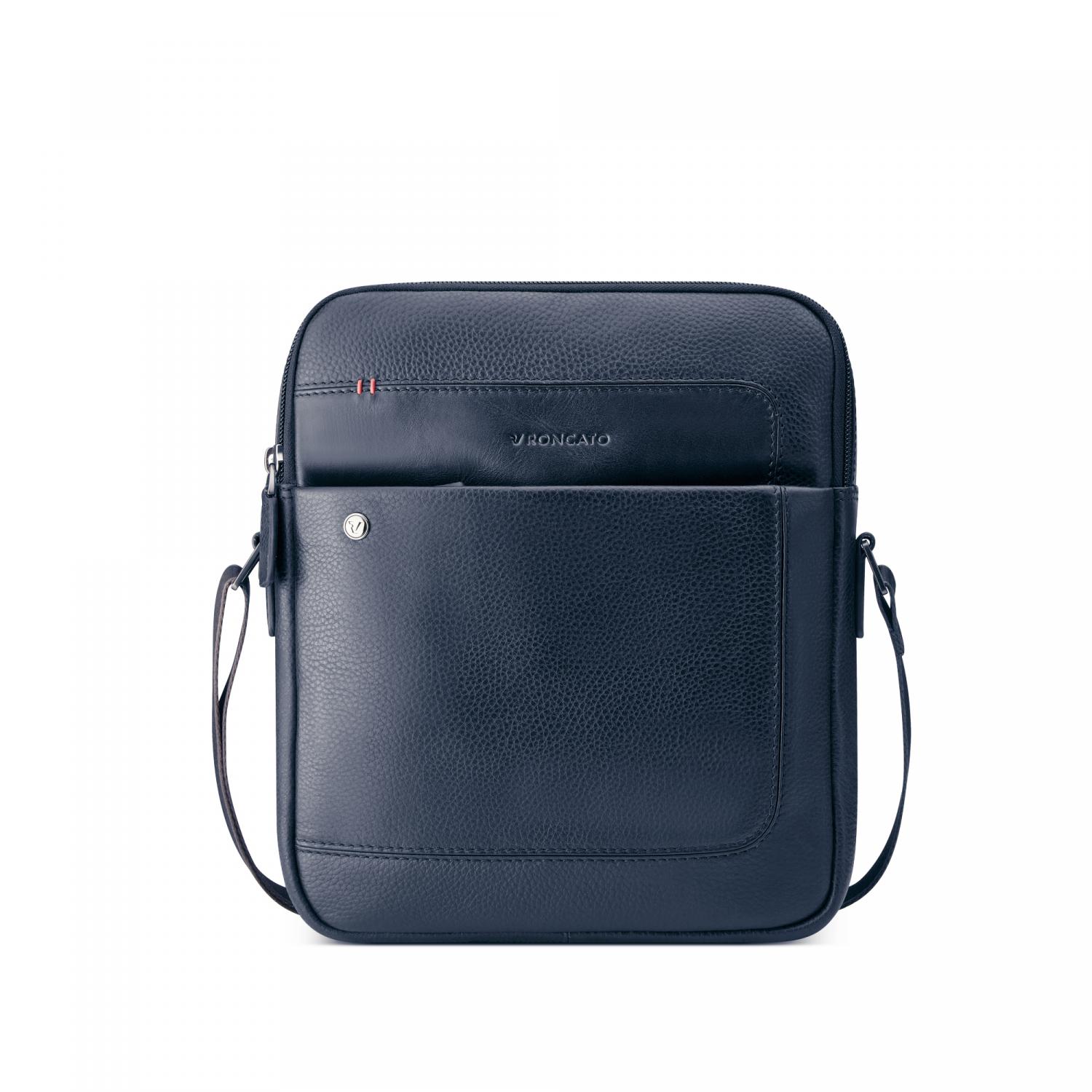 Roncato Alaska Borsello Uomo 23x27x6 Cm - Blu Navy