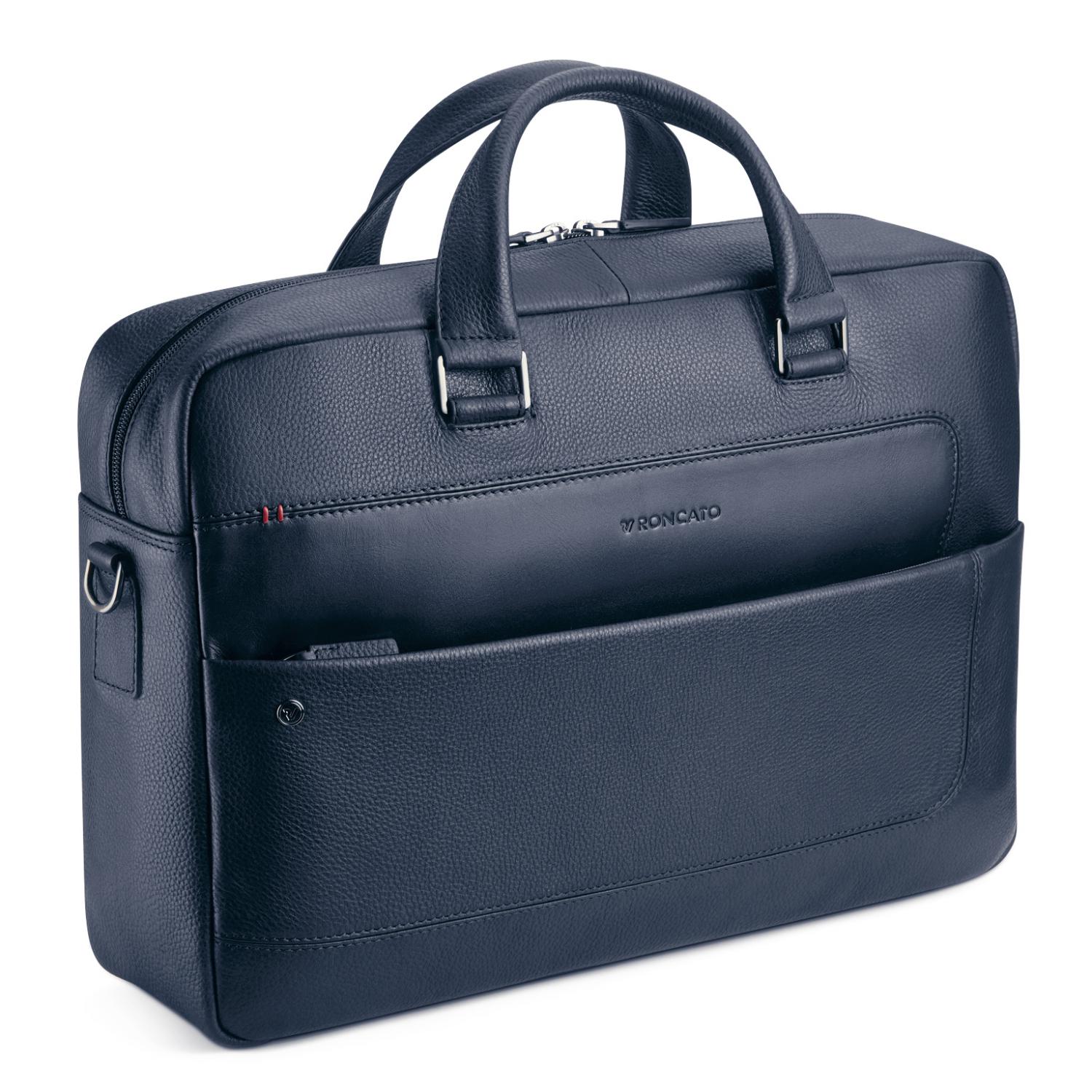 Roncato Alaska Borsa Porta Computer Porta Pc 15.6 - 42x30x10 Cm - Blu Navy