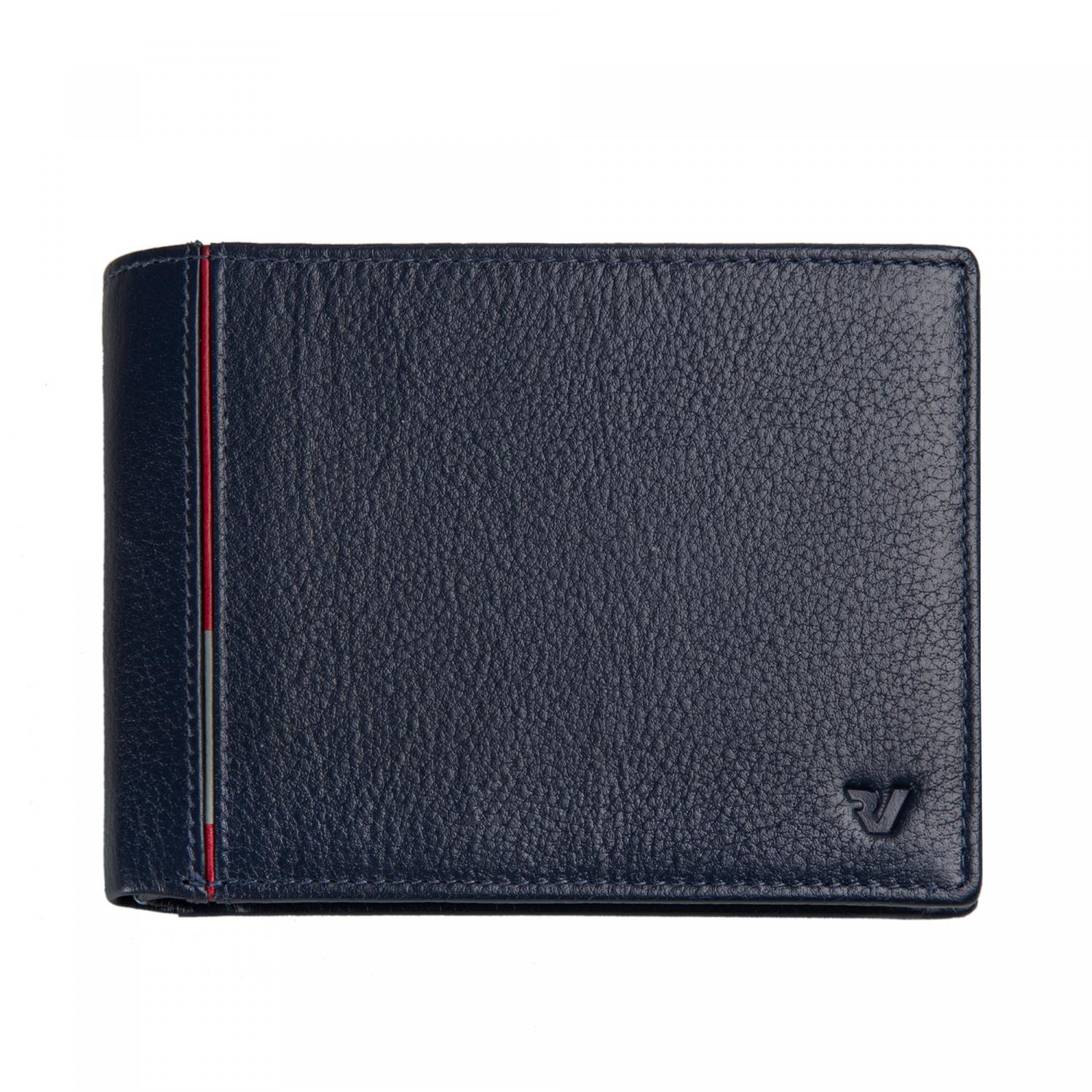 PE-BOSTON Cartera de hombre 13x9.5x2 cm - Azul Navy