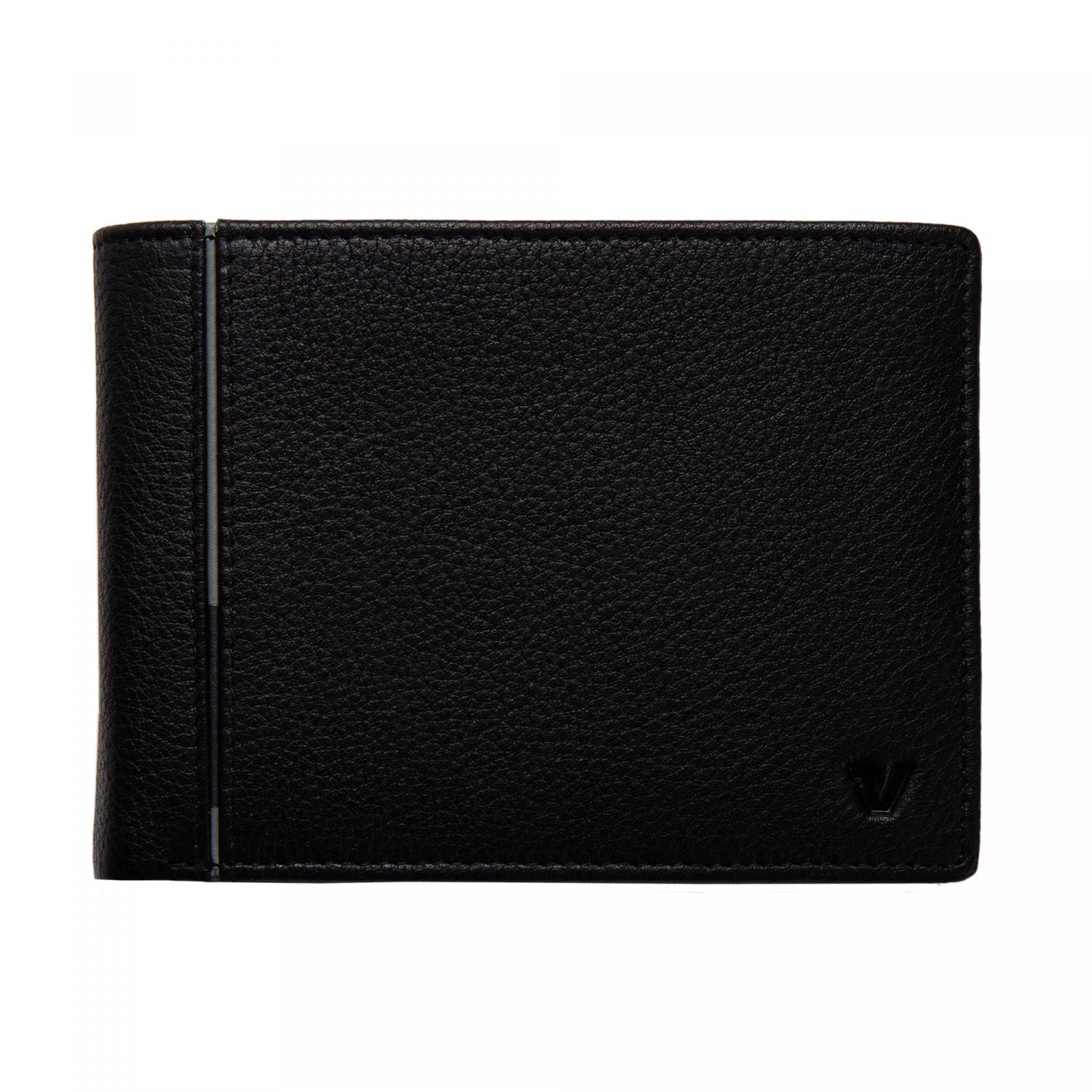 PE-BOSTON Cartera de hombre 13x9.5x1.5 cm - Negro