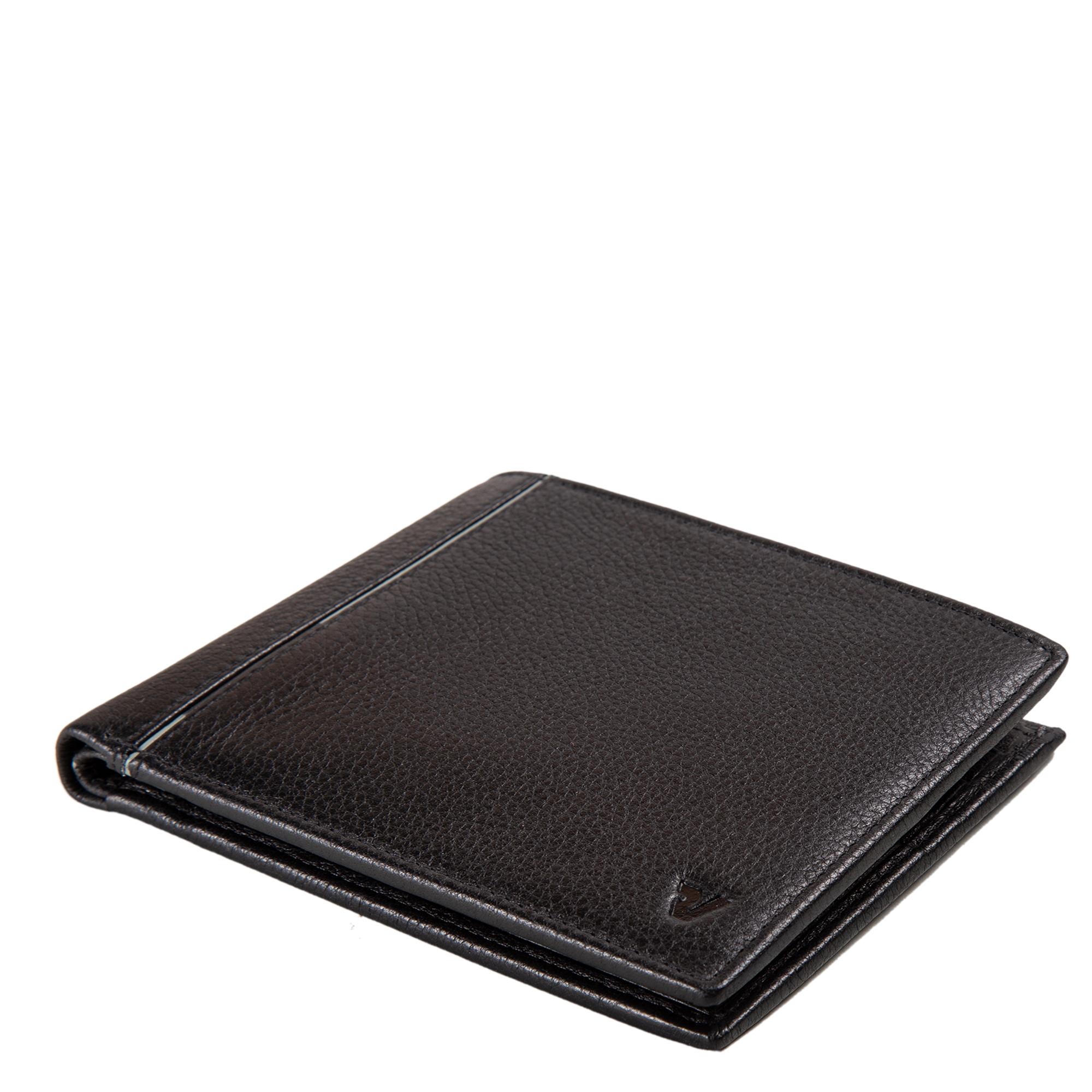 PE-BOSTON Herren geldbörse 13x9.5x1.5 cm - Schwarz