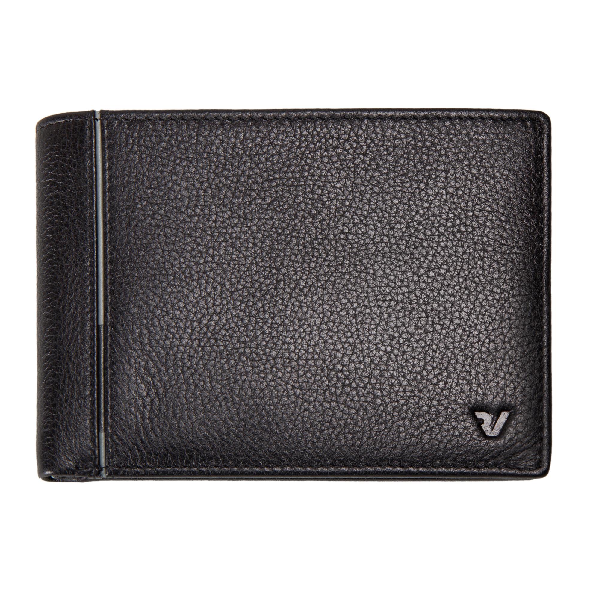 PE-BOSTON Herren geldbörse 13x9.5x1.5 cm - Schwarz