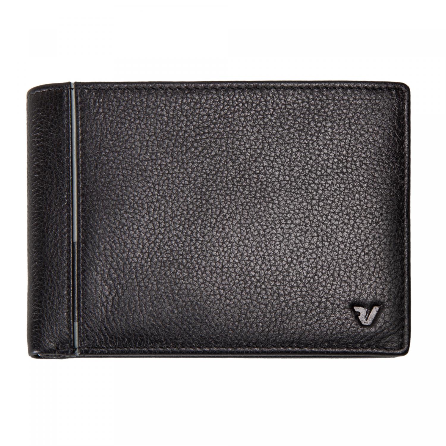 PE-BOSTON Cartera de hombre 13x9.5x1.5 cm - Negro