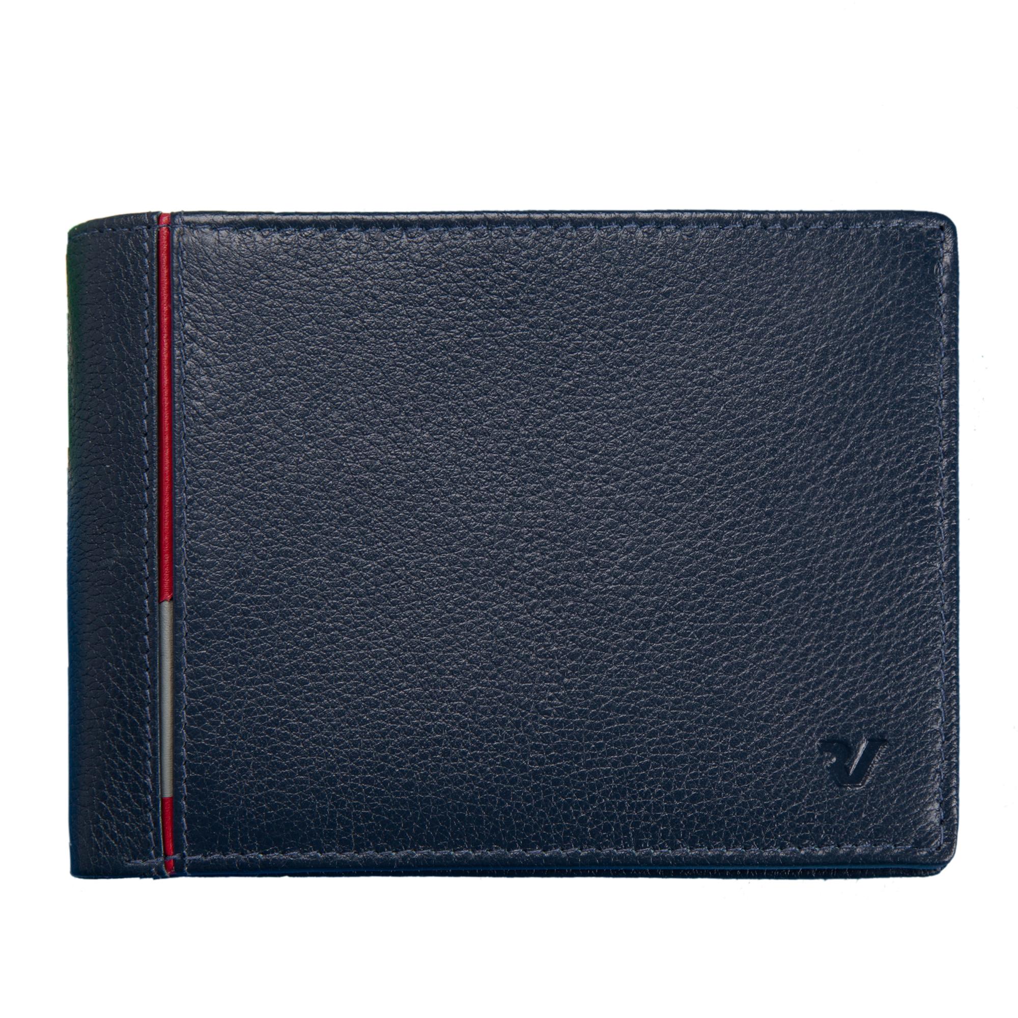 PE-BOSTON Herren geldbörse 13x9.5x1.5 cm - Marinenblau