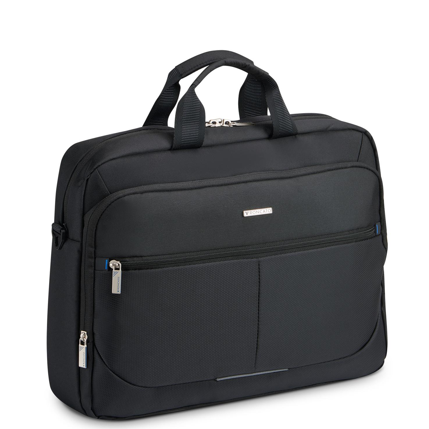 Roncato Easy Office 2.0 Borsa Porta Computer Porta Pc 15.6 - 30x40x9 Cm - Nero
