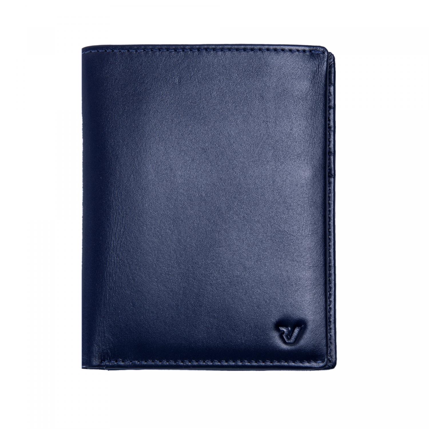 PASCAL Cartera de hombre 9.5x13.5x1.5 cm - Azul Navy