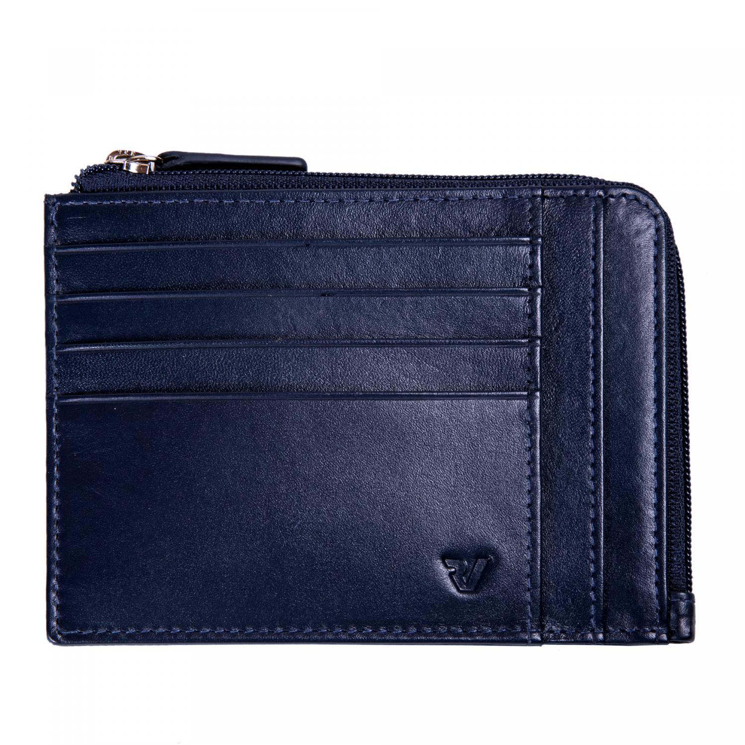PASCAL Tarjetero 12.5x10x1 cm - Azul Navy