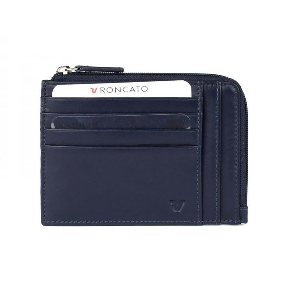 Roncato Pascal Porta Carte Di Credito 12.5x10x1 Cm - Blu Navy