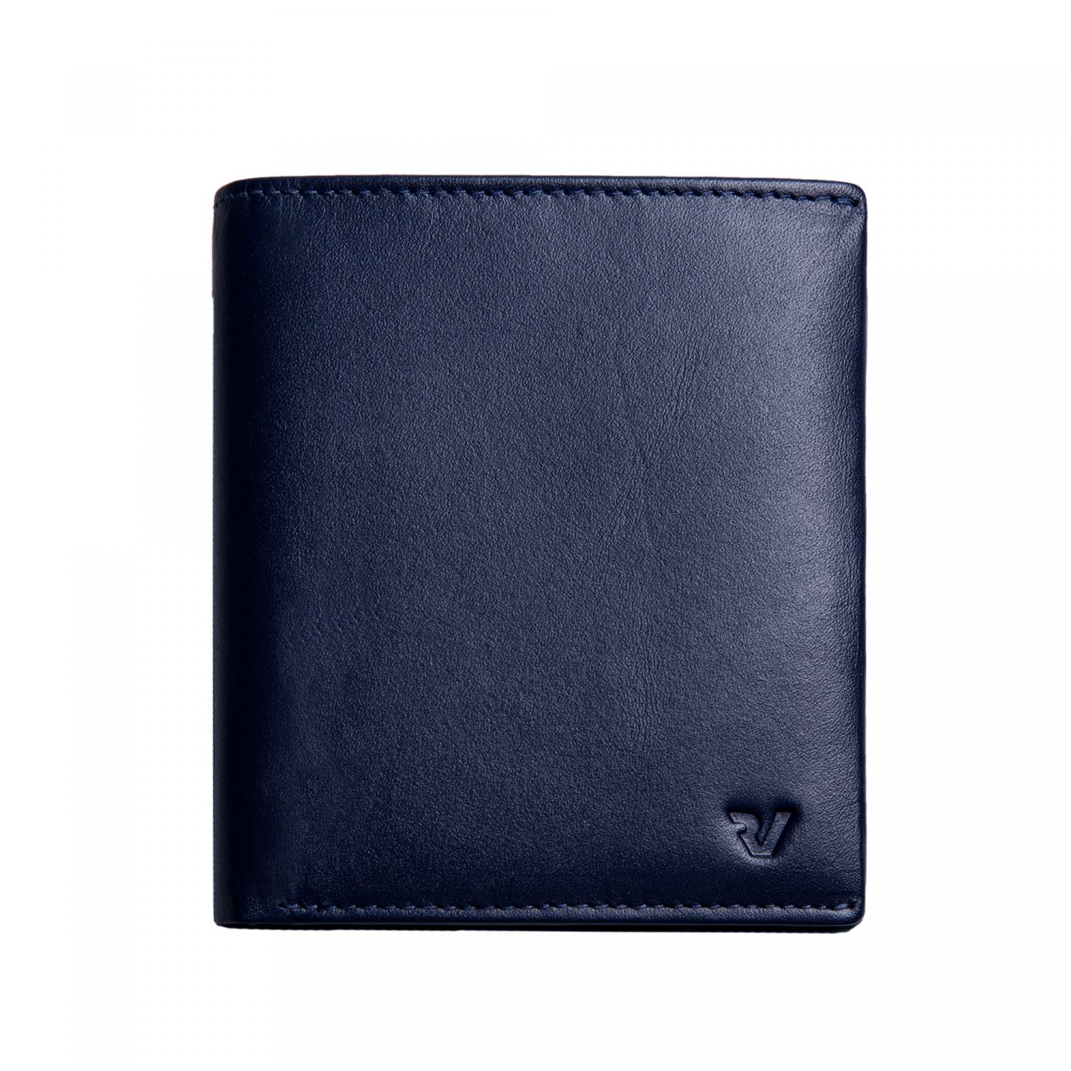 PASCAL Cartera de hombre 9x11x2 cm - Azul Navy