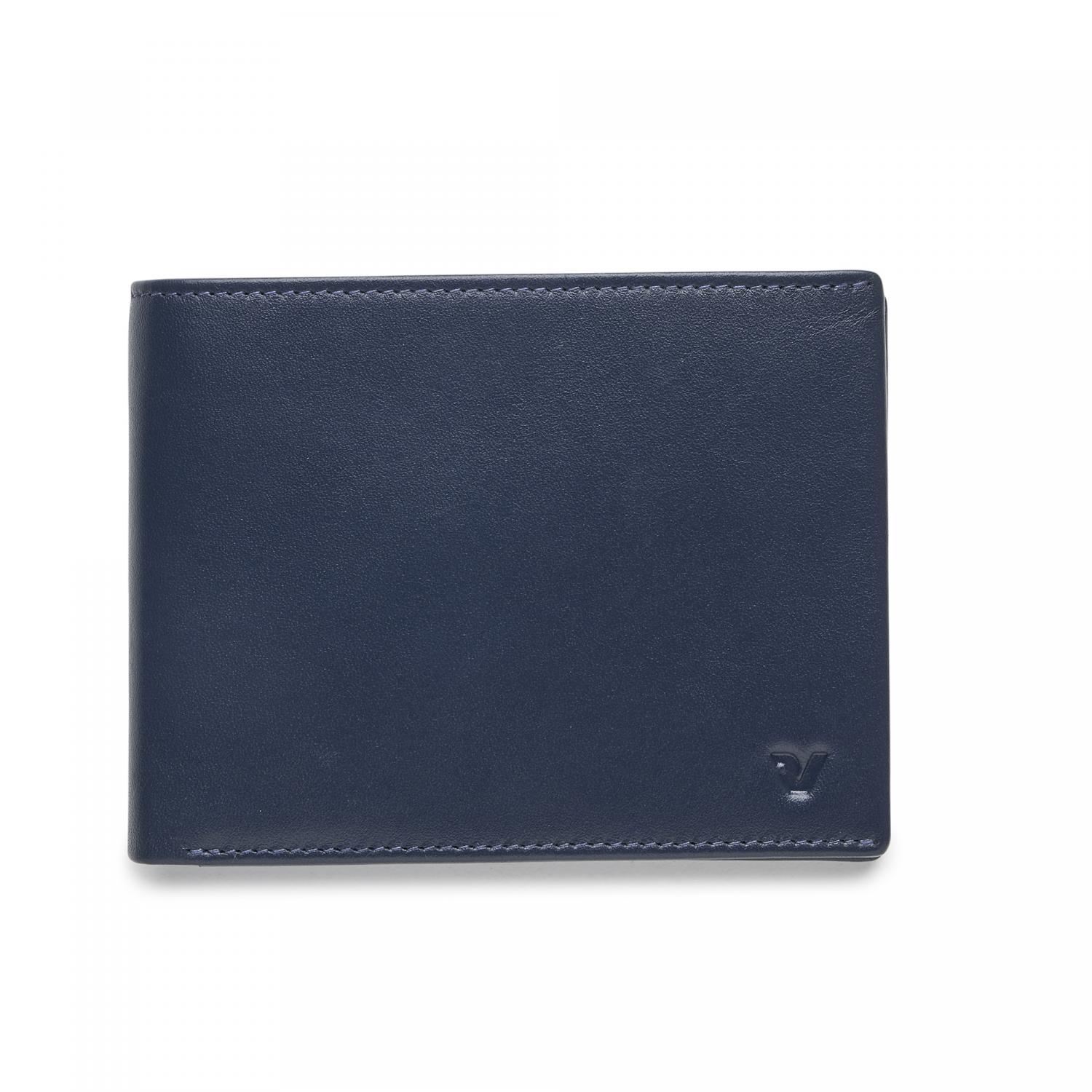 PASCAL Cartera de hombre 12.5x9.5x1.5 cm - Azul Navy
