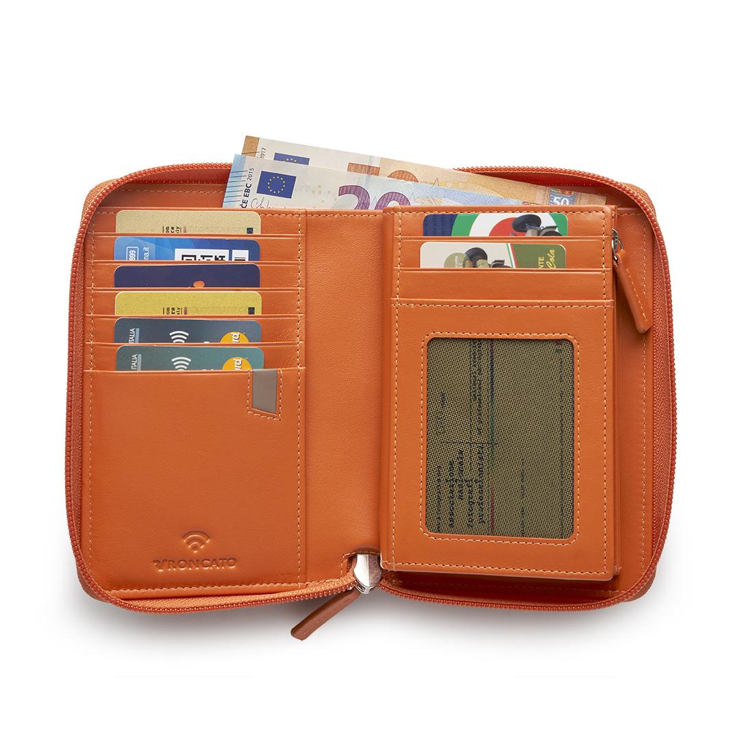 PASCAL Cartera de mujer 15x10x2.5 cm - Naranja