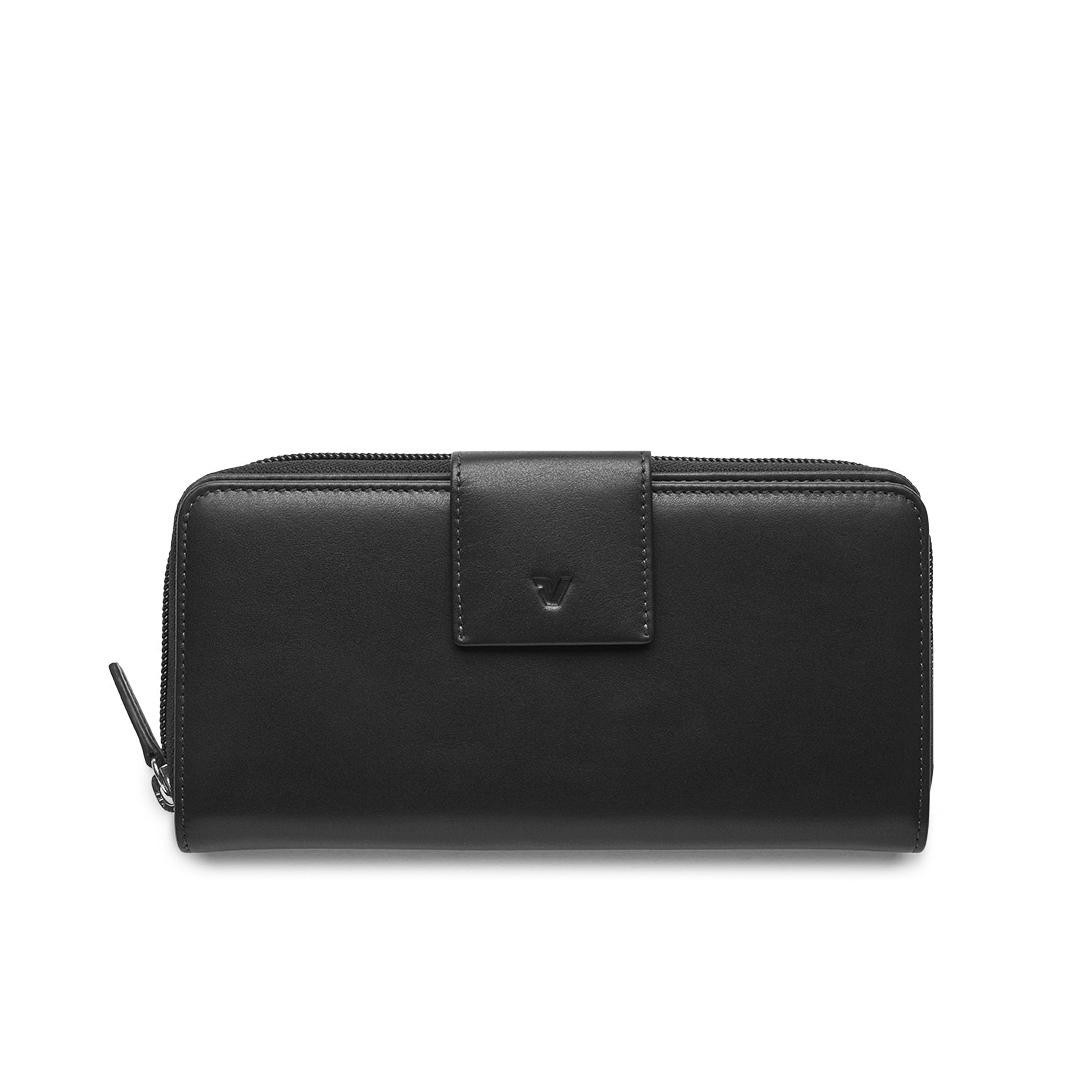 Roncato Pascal Portafoglio Donna 19x10x3.5 Cm - Nero