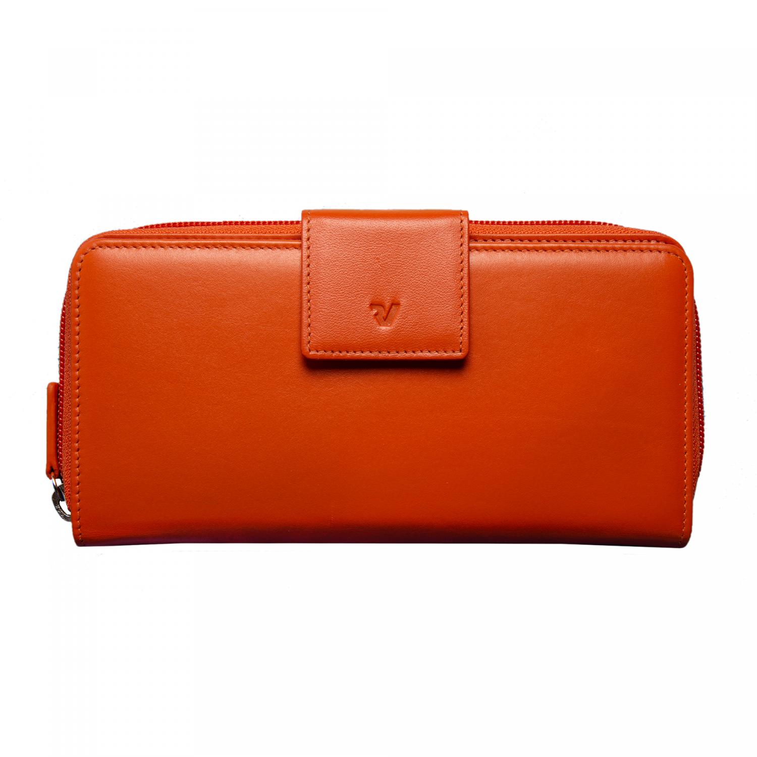 Roncato Pascal Portafoglio Donna 19x10x3.5 Cm - Arancio