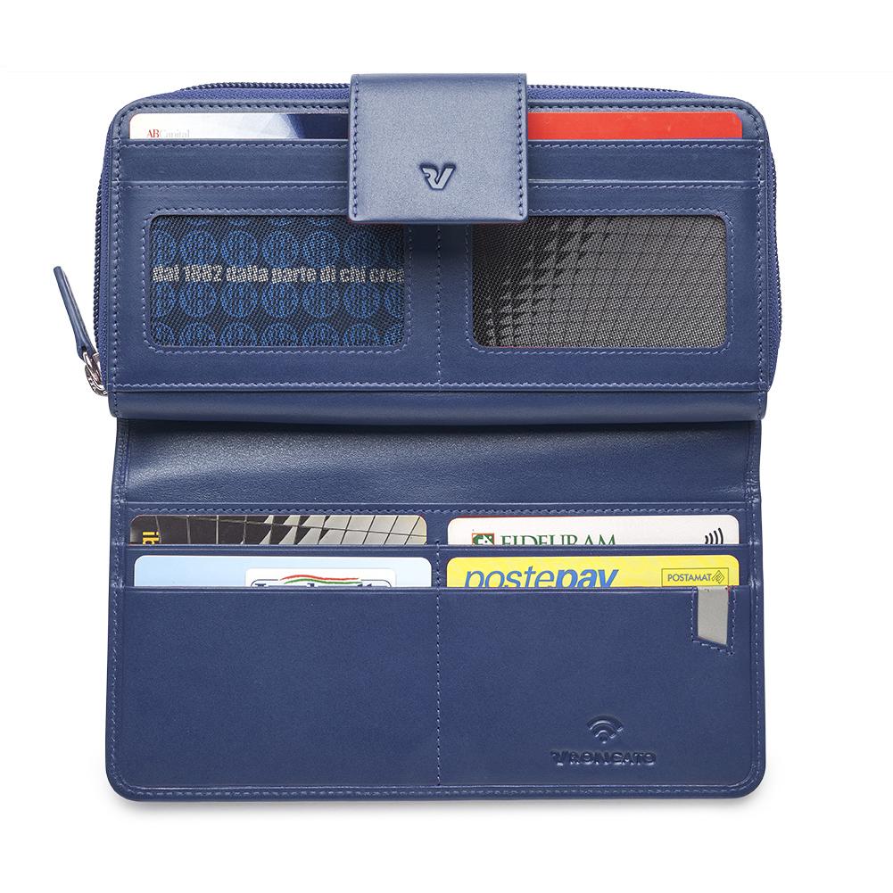 PASCAL Damen geldbörse 19x10x3.5 cm - Marinenblau
