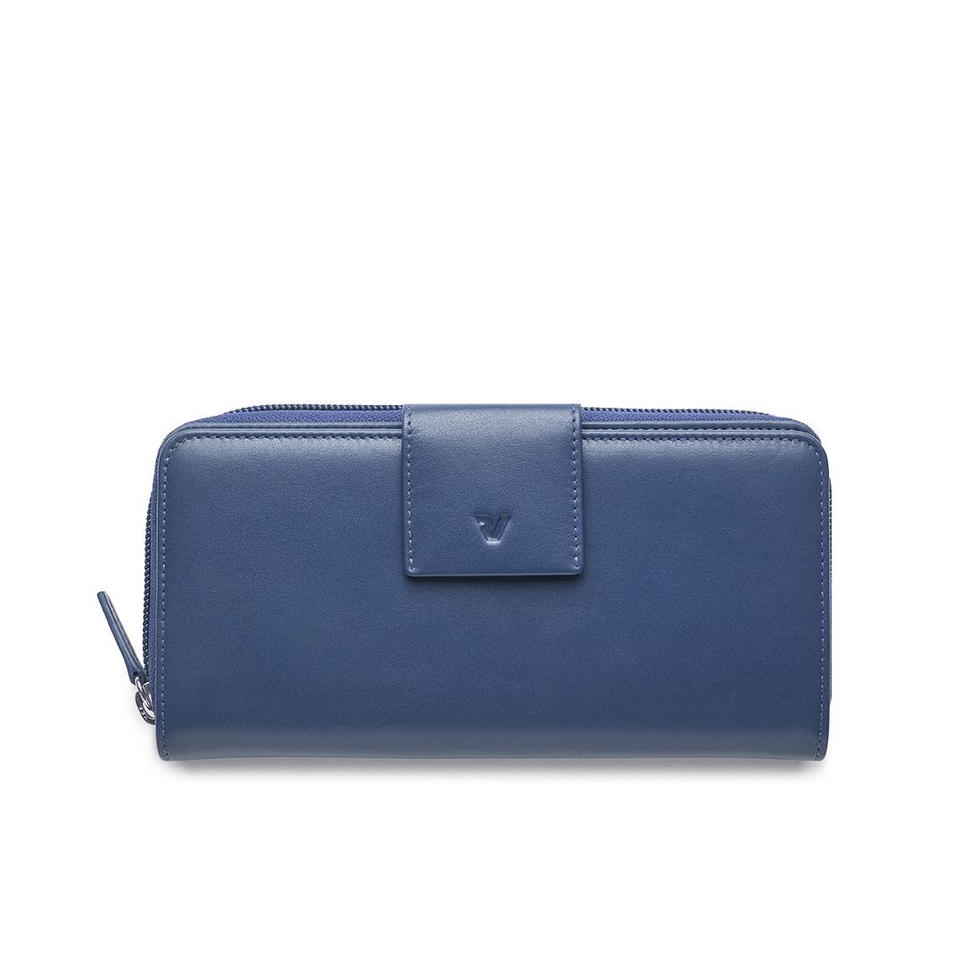 Roncato Pascal Portafoglio Donna 19x10x3.5 Cm - Blu Navy