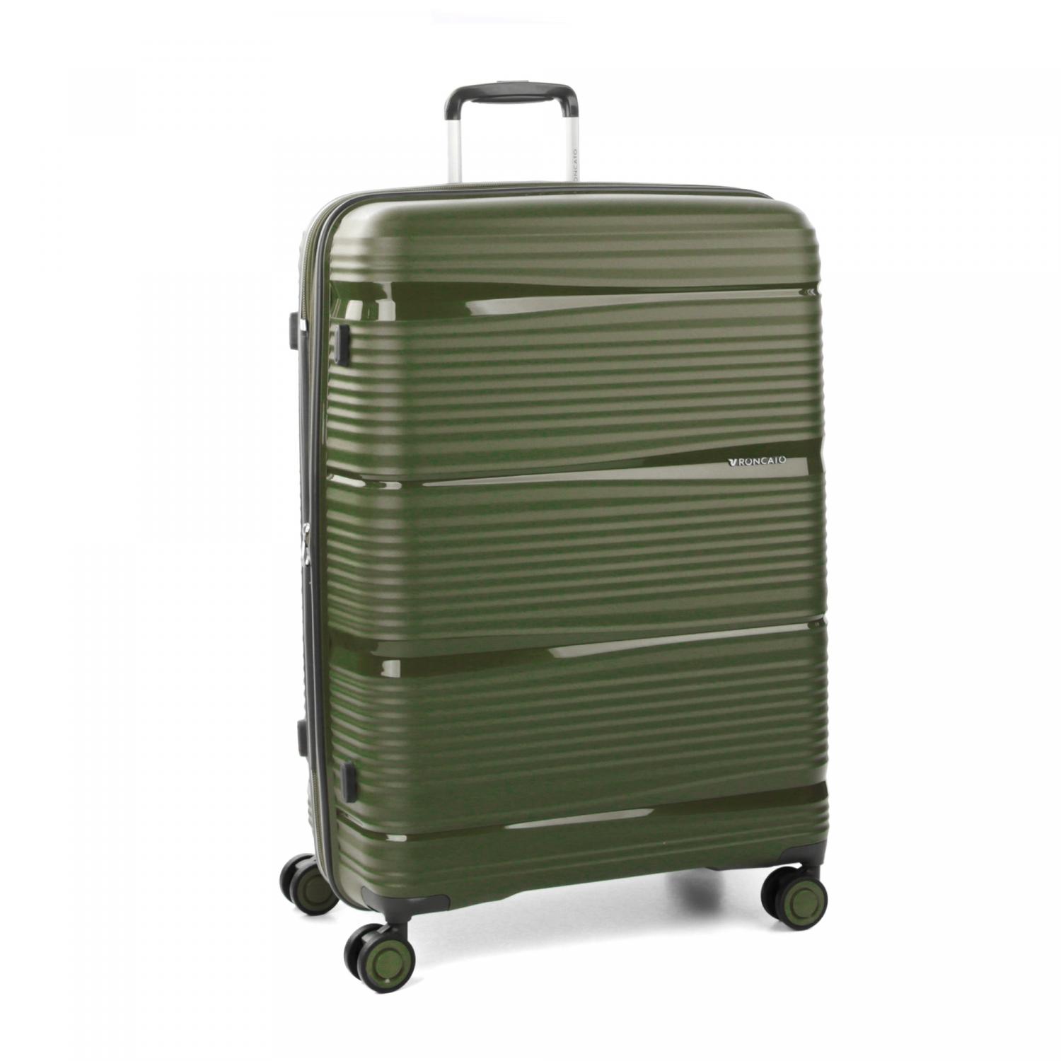 Roncato R-lite Trolley Grande 75 Cm Espandibile - Verde Militare