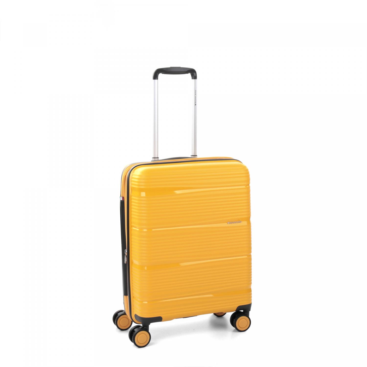 Roncato R-lite Trolley Bagaglio A Mano 55x40x20/23 Cm Espandibile - Giallo