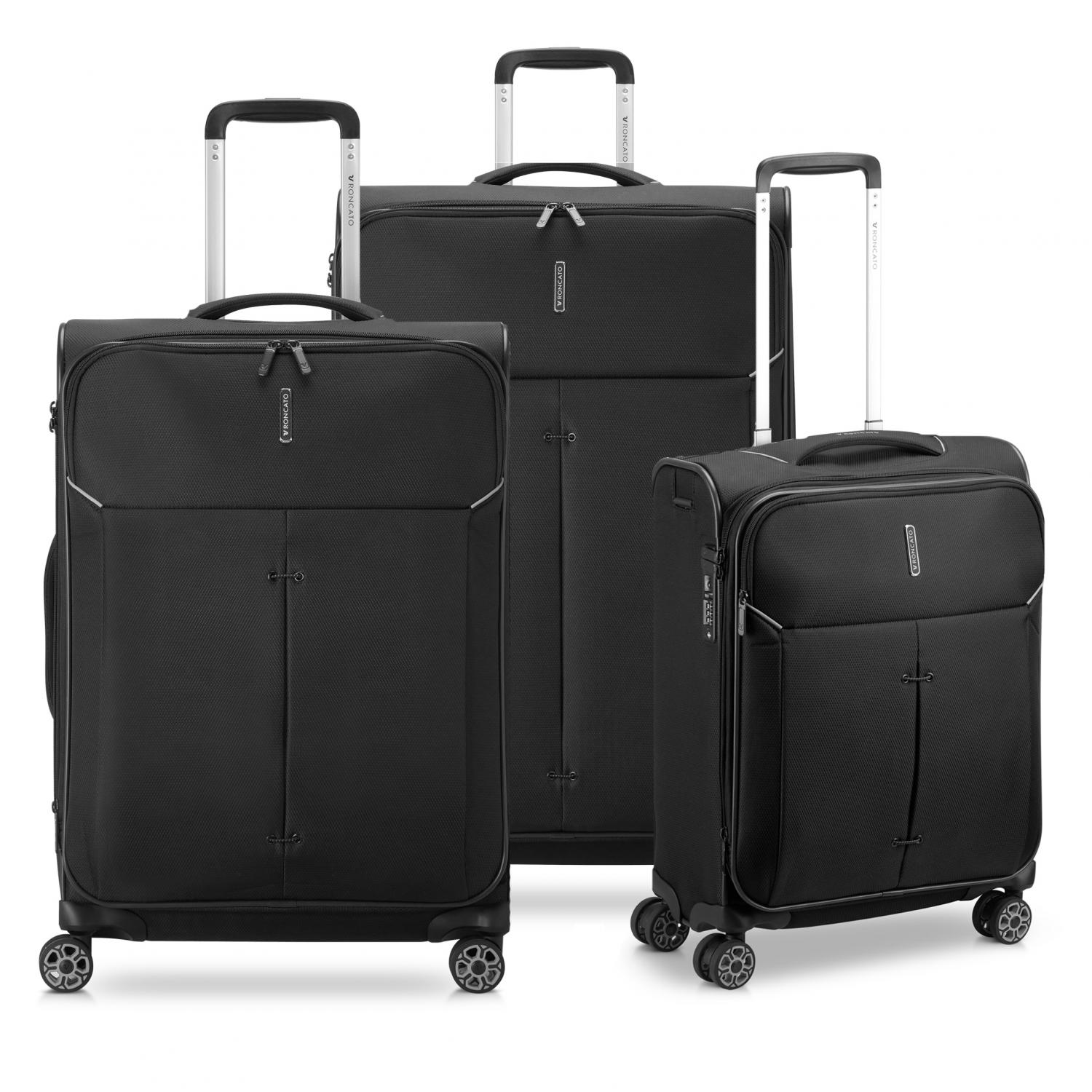 IRONIK 2.0 SET DE VALISES (Grande, Moyenne, Cabine) - Noir