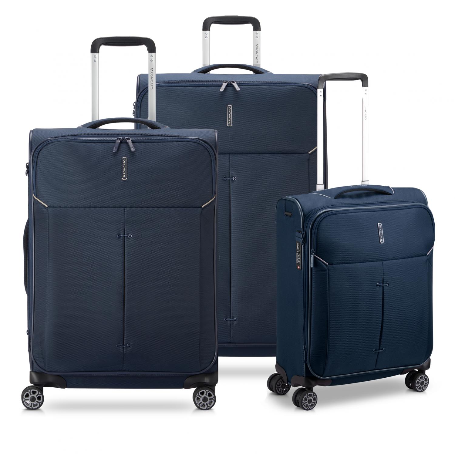 Roncato Ironik 2.0 Set Valigie (grande, Medio, Cabina) - Blu Notte