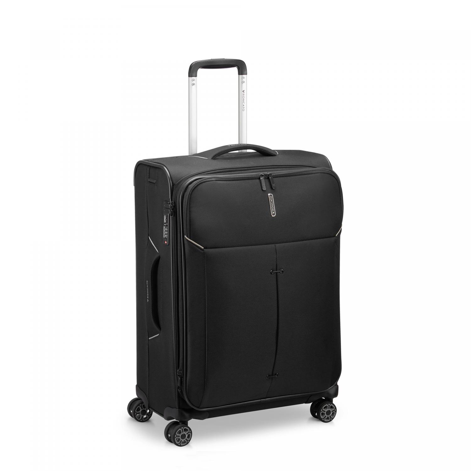 Roncato Ironik 2.0 Trolley Medio 65 Cm Espandibile - Nero