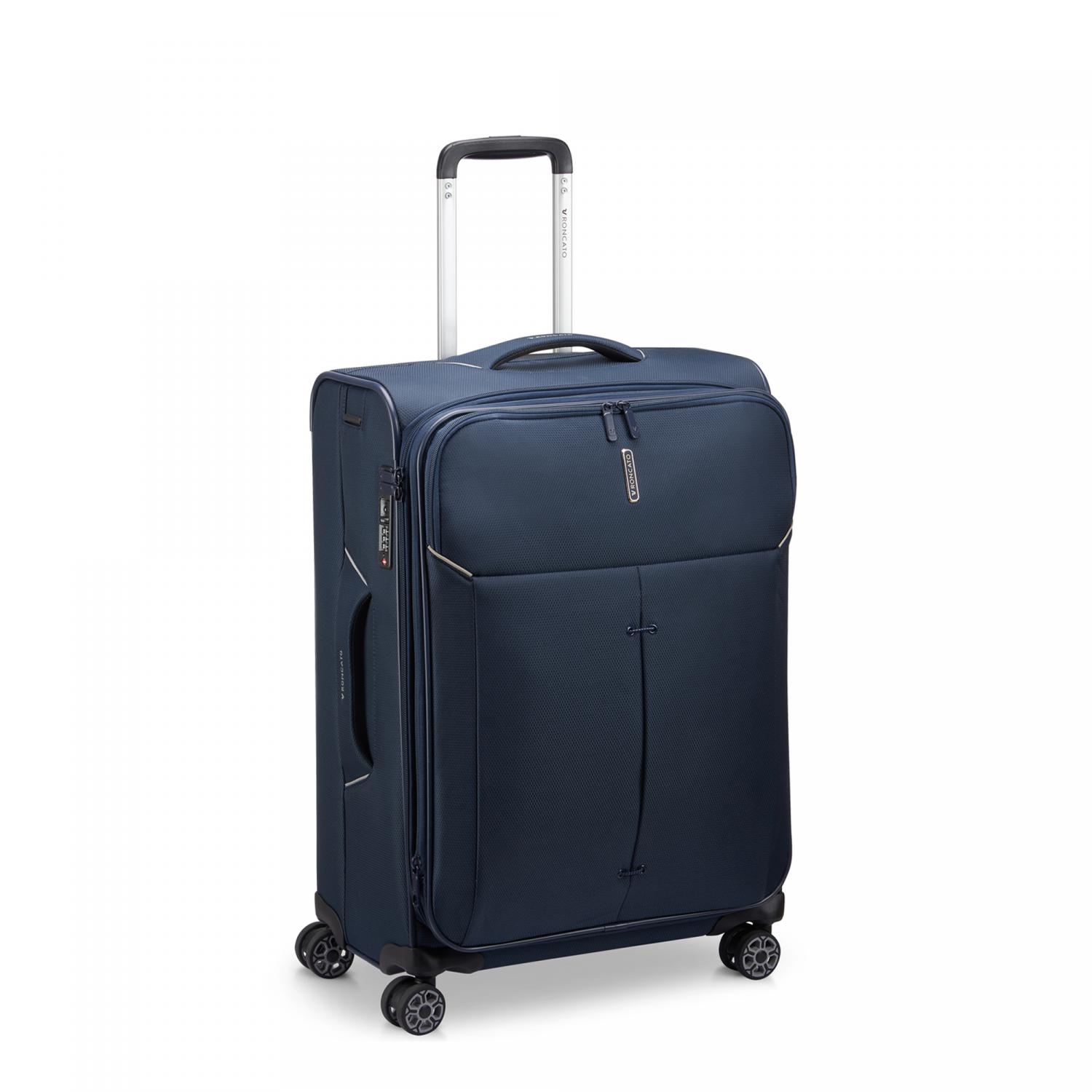 Roncato Ironik 2.0 Trolley Medio 65 Cm Espandibile - Blu Notte
