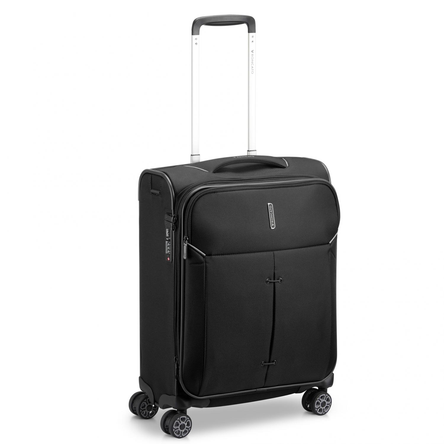 IRONIK 2.0 Trolley bagaglio a mano 55x40x20/23 cm Espandibile - Nero