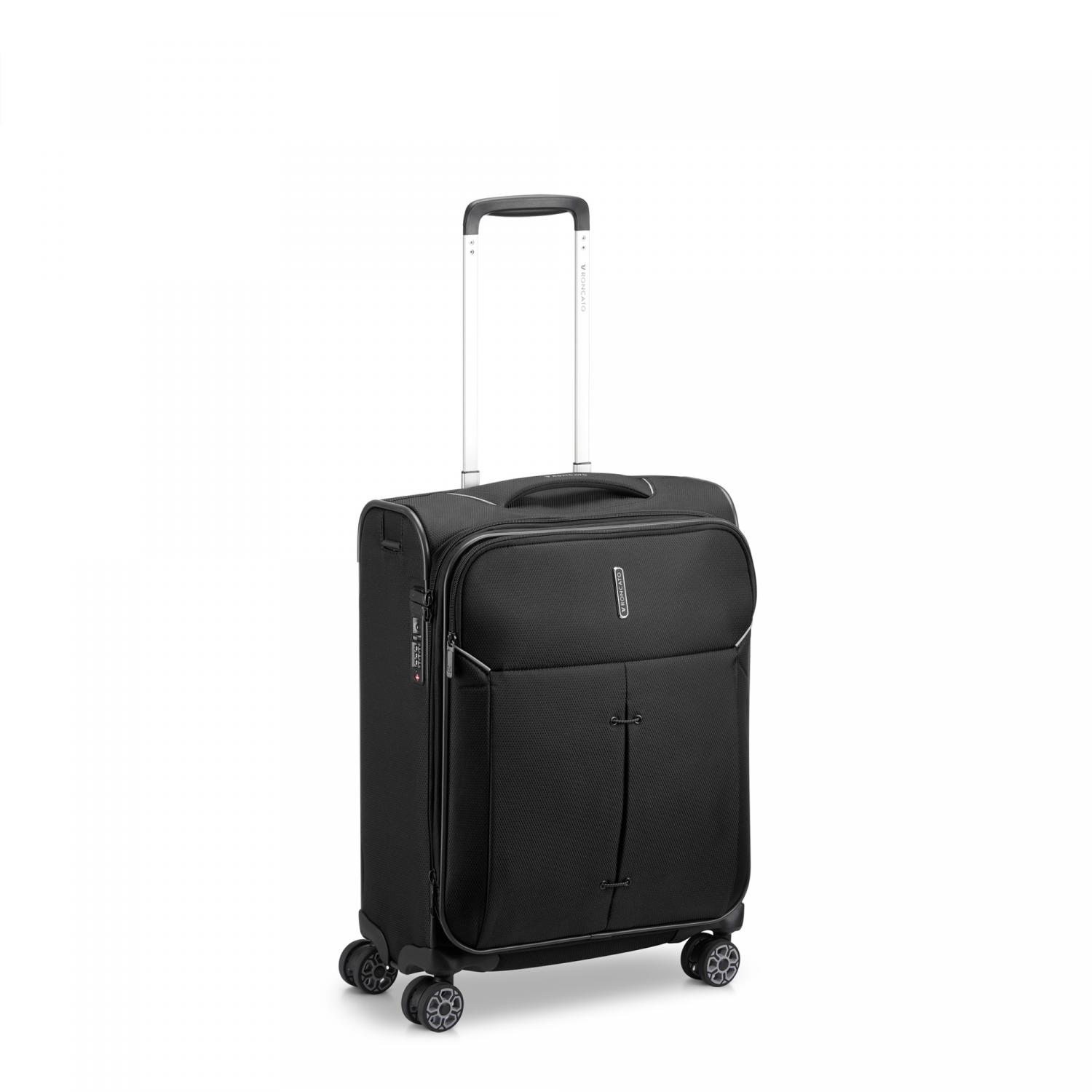 Roncato Ironik 2.0 Trolley Bagaglio A Mano 55x40x20/23 Cm Espandibile - Nero