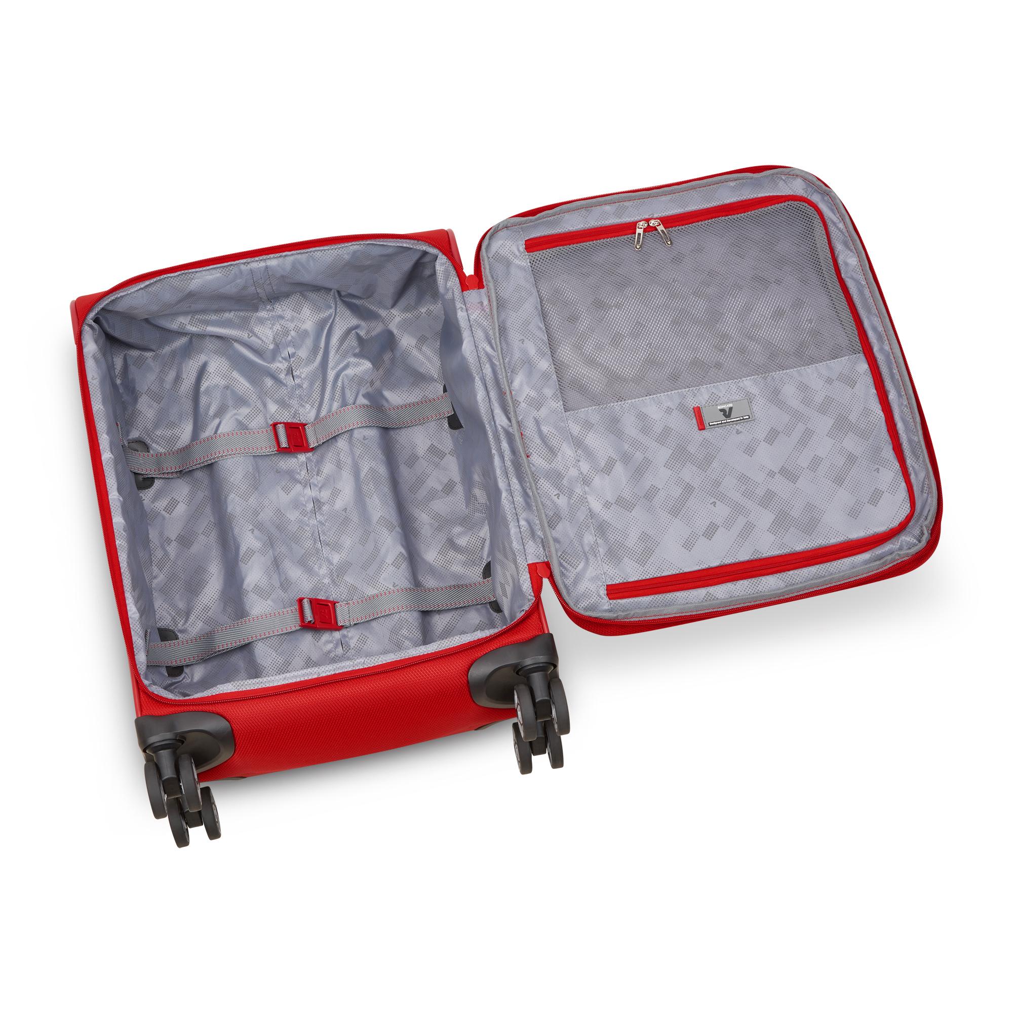 IRONIK 2.0 Valise cabine 55x40x20/23 cm Extensible - Rouge
