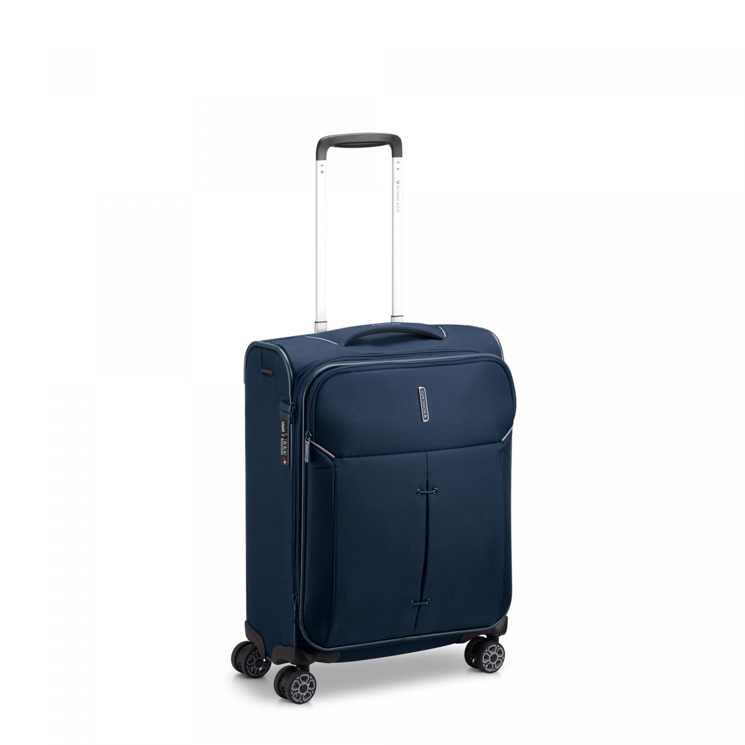 Roncato Ironik 2.0 Trolley Bagaglio A Mano 55x40x20/23 Cm Espandibile - Blu Notte