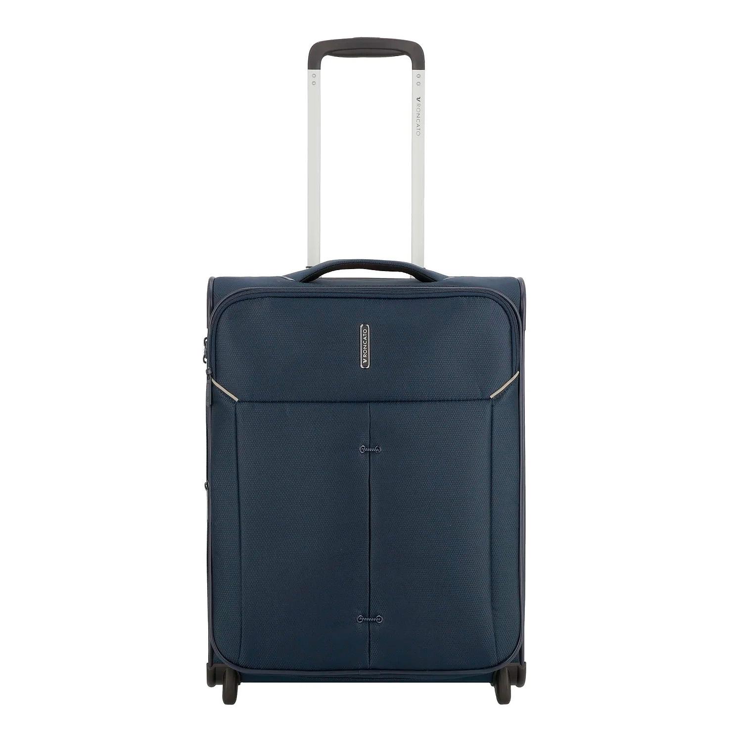 IRONIK 2.0 Valise cabine 2 roues 55x40x20/23 cm Extensible - Bleu nuit