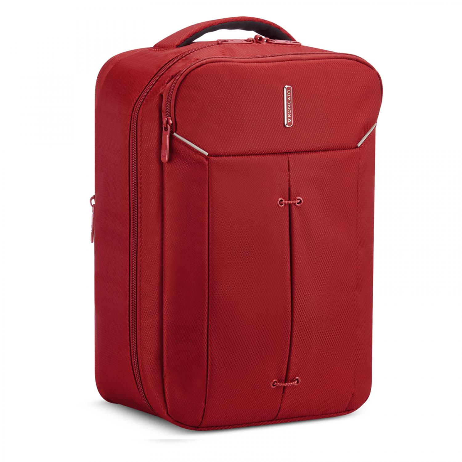 IRONIK 2.0 Ryanair Mochila viaje 40x25x15/20 cm Expandible - Rojo