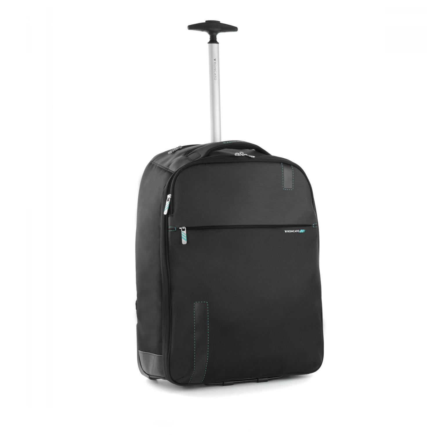 Roncato Speed Zaino Trolley Porta Pc 15.6 - 55x40x20 Cm - Nero/zaffiro