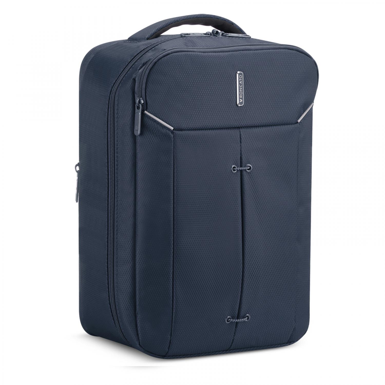 IRONIK 2.0 Ryanair Sac à dos de voyage 40x25x15/20 cm Extensible - Bleu nuit