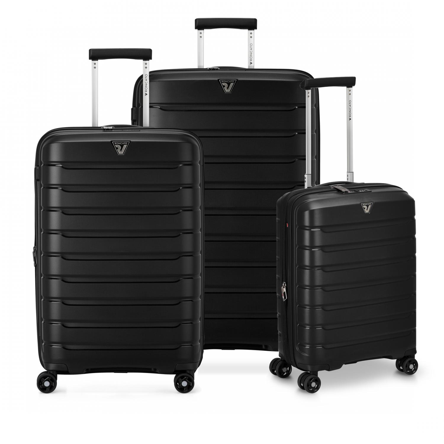 B-FLYING SET DE VALISES (Grande, Moyenne, Cabine) - Noir