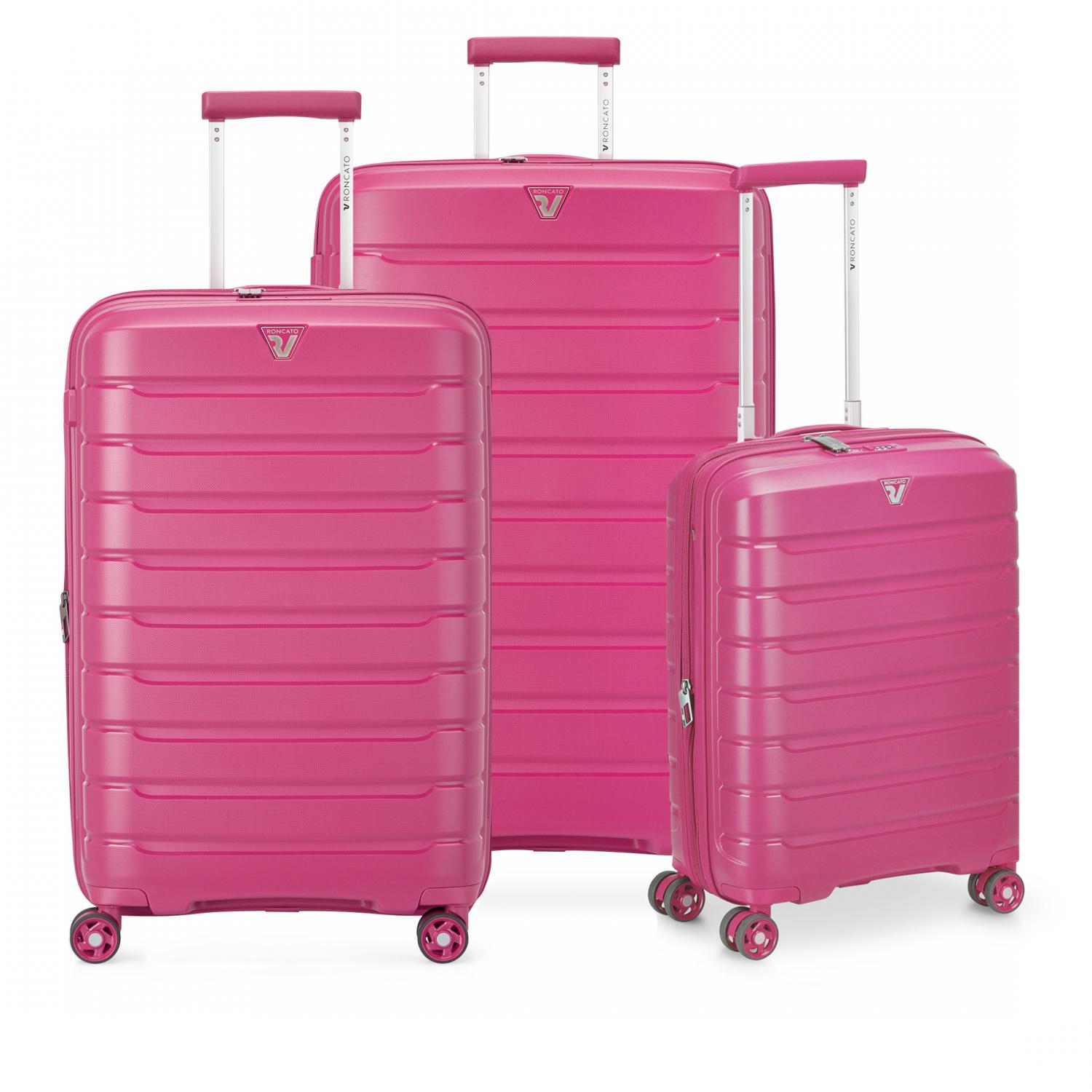 Roncato B-flying Set Valigie (grande, Medio, Cabina) - Magenta