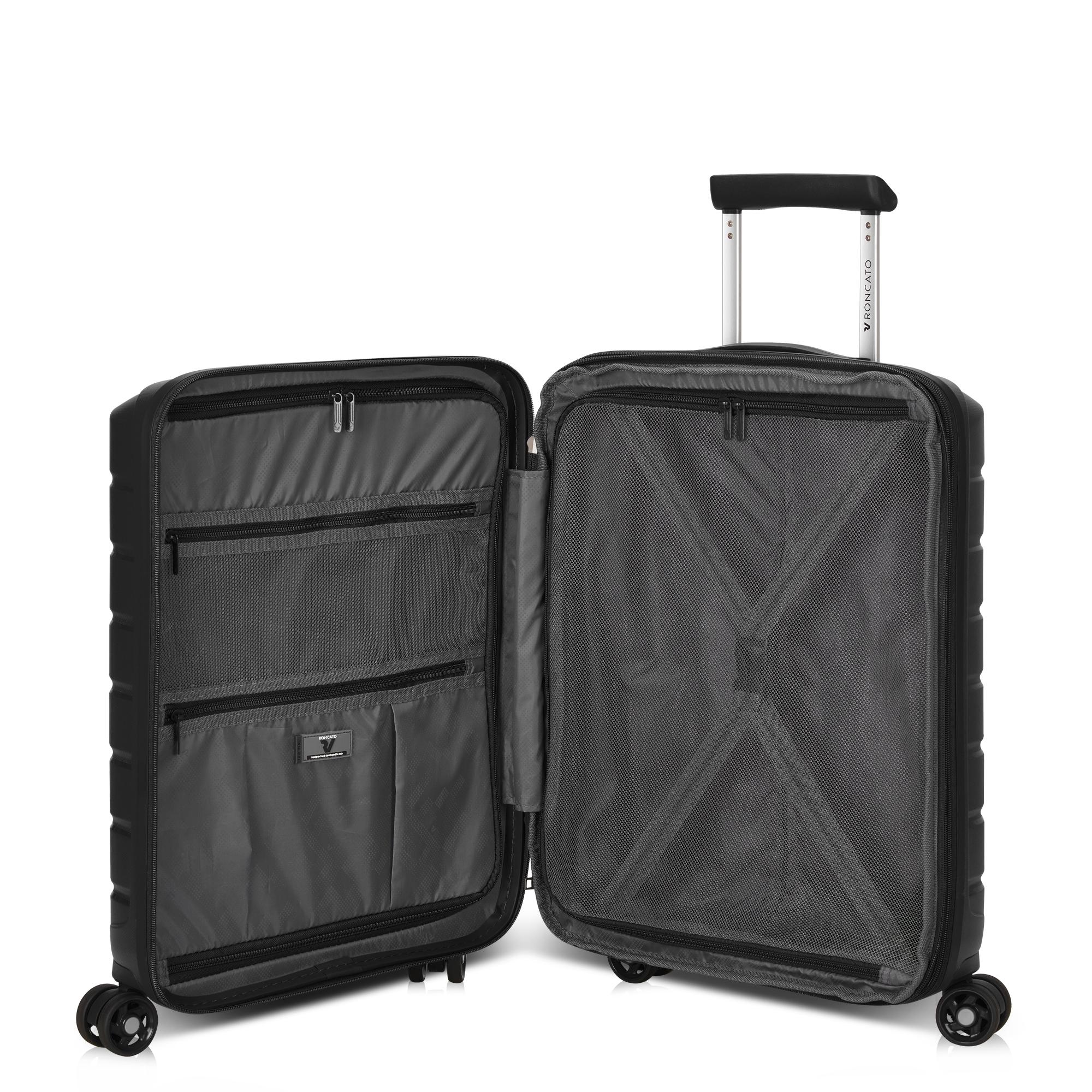 Trolley Bagaglio A Mano 55x40x20 Cm Espandibile - 33L, Compatibile Ryanair, Valigia Rigida Con Lucchetto Numerico, 4 Ruote