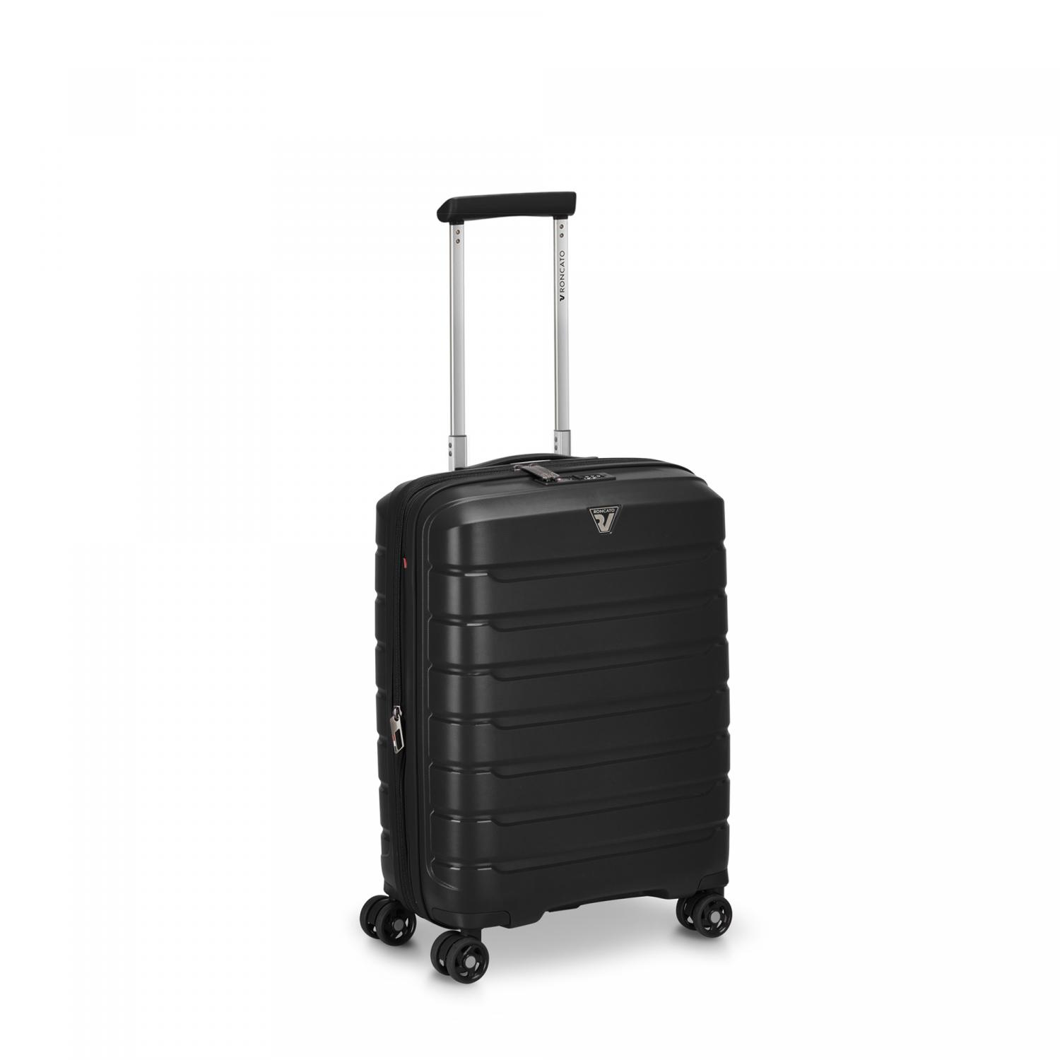 Roncato B-flying Trolley Bagaglio A Mano 55x40x20/25 Cm Espandibile - Nero