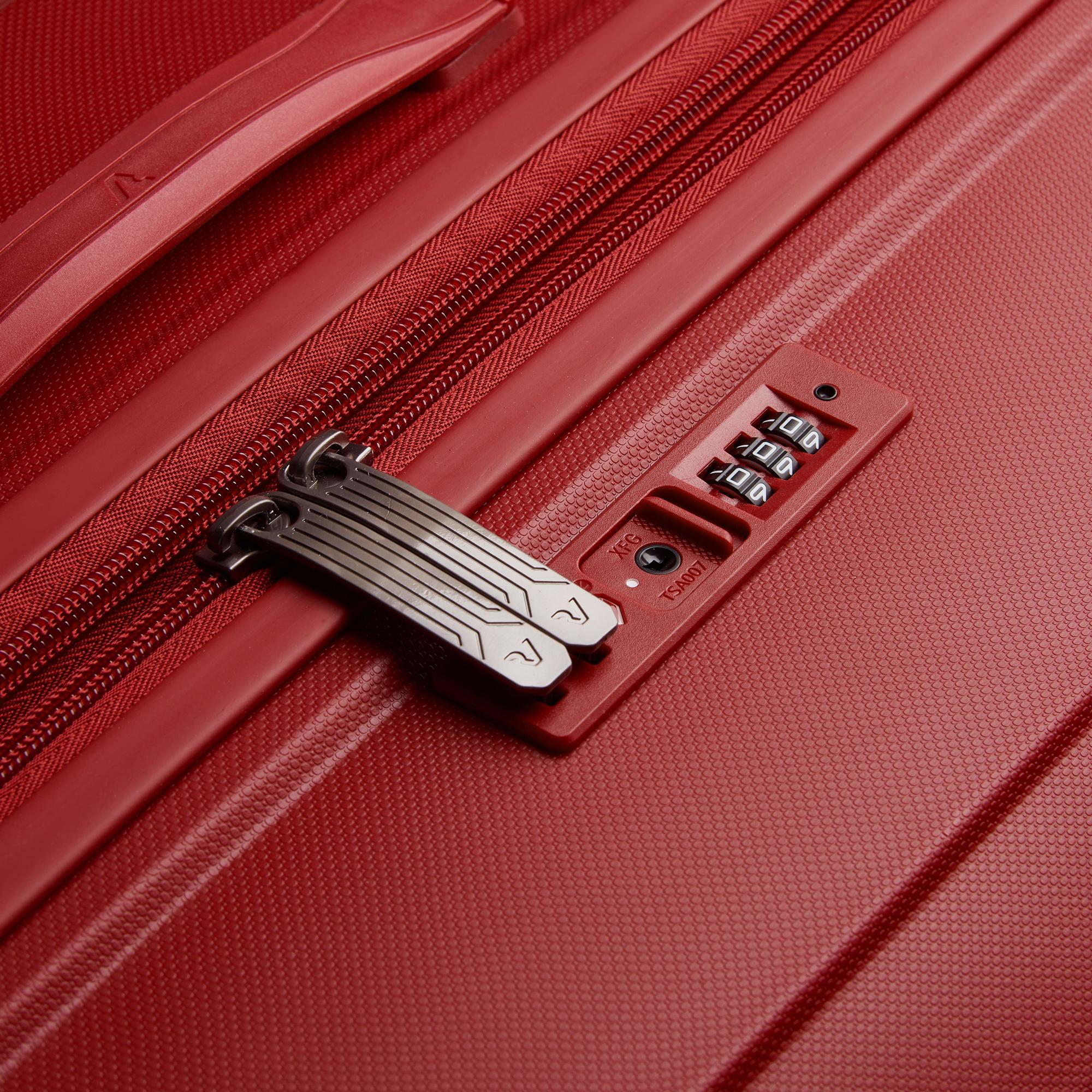 B-FLYING Valise cabine 55x40x20/25 cm Extensible - Rouge