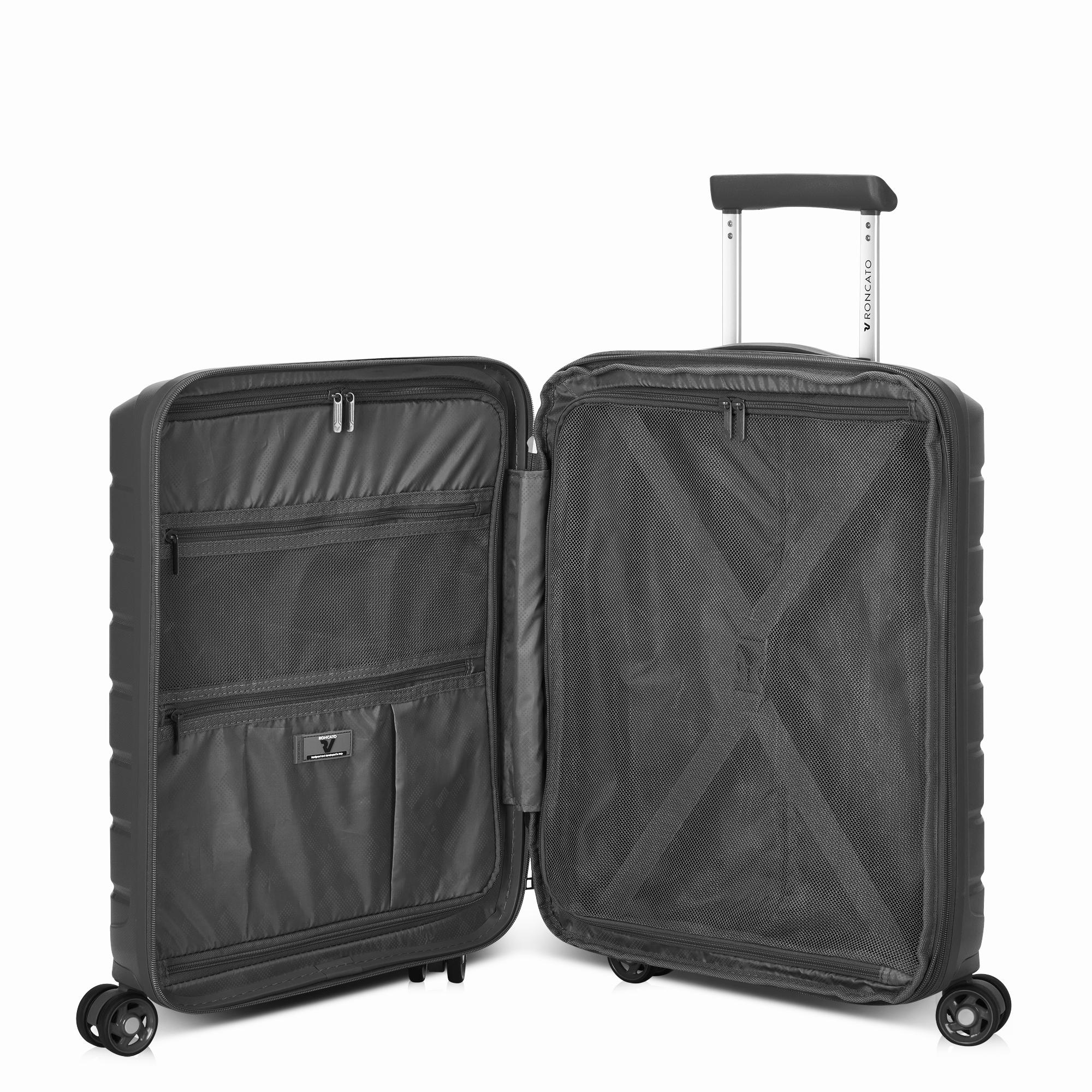 B-FLYING Valise cabine 55x40x20/25 cm Extensible - Anthracite