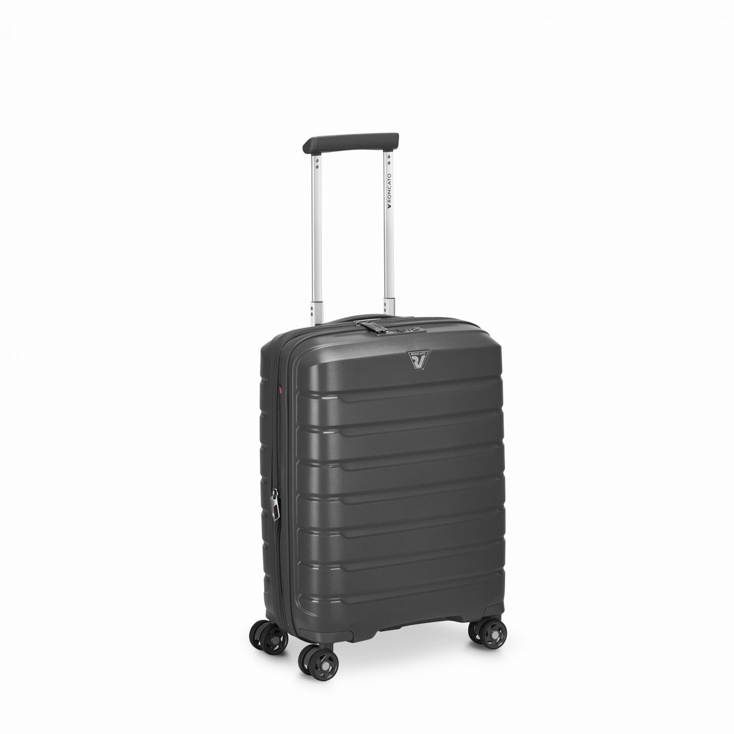 Roncato B-flying Trolley Bagaglio A Mano 55x40x20/25 Cm Espandibile - Antracite