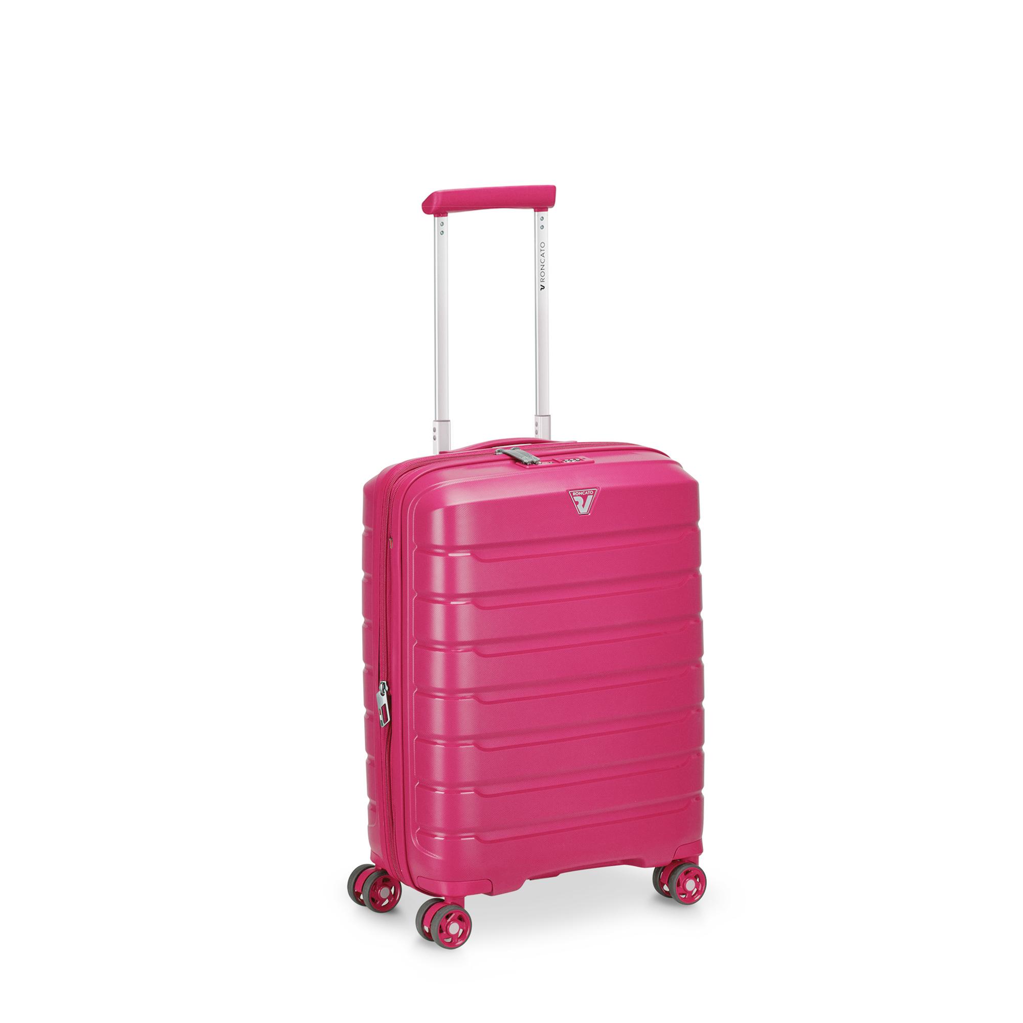 B-FLYING Valise cabine 55x40x20/25 cm Extensible - Magenta