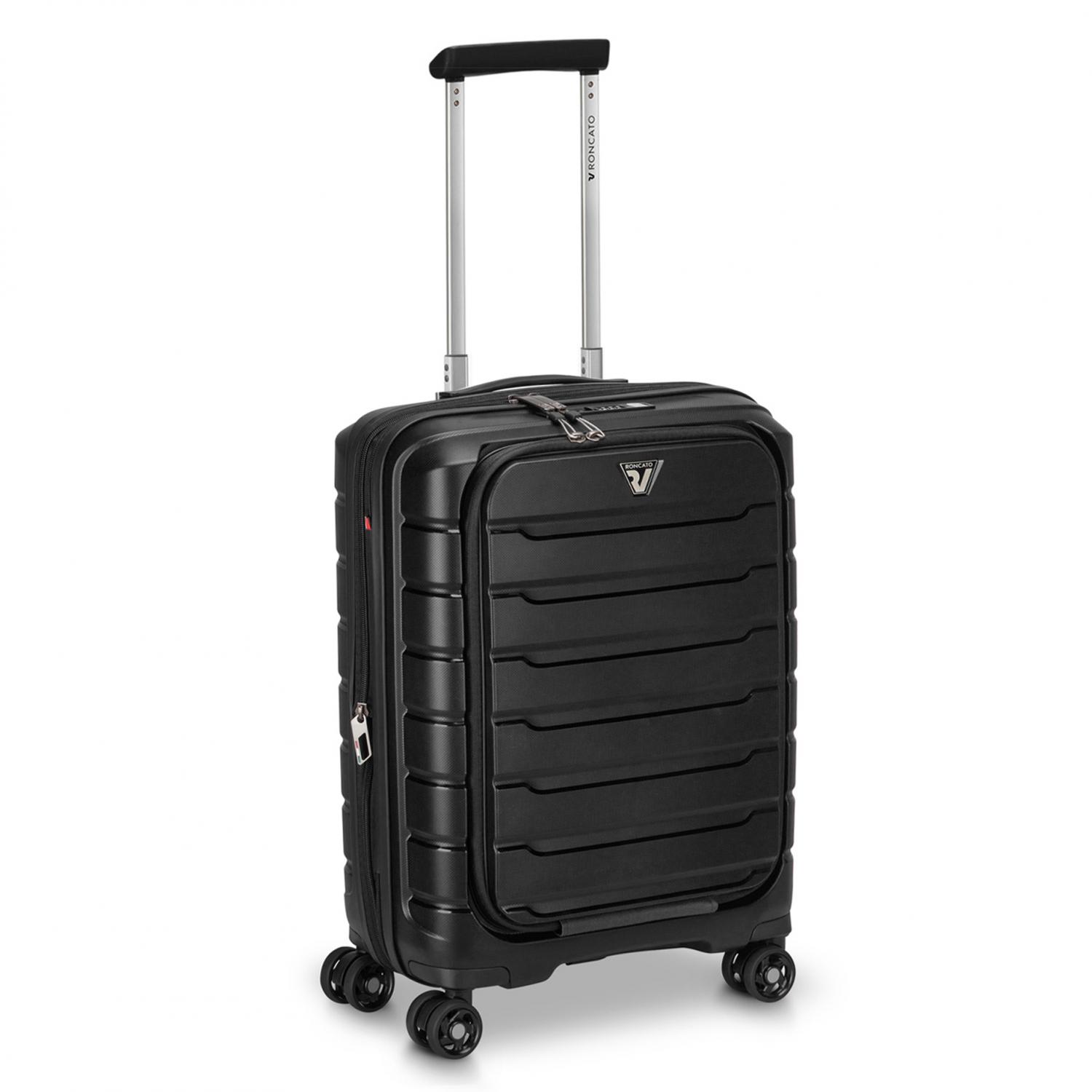 B-FLYING Valise cabine Extensible -  55x40x20/25 cm Extensible - Noir