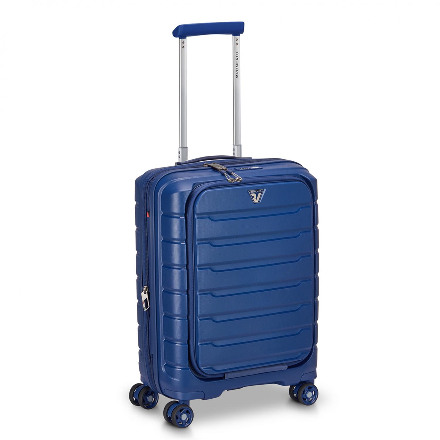 B-FLYING Trolley bagaglio a mano Espandibile -  55x40x20/25 cm Espandibile - Blu Notte