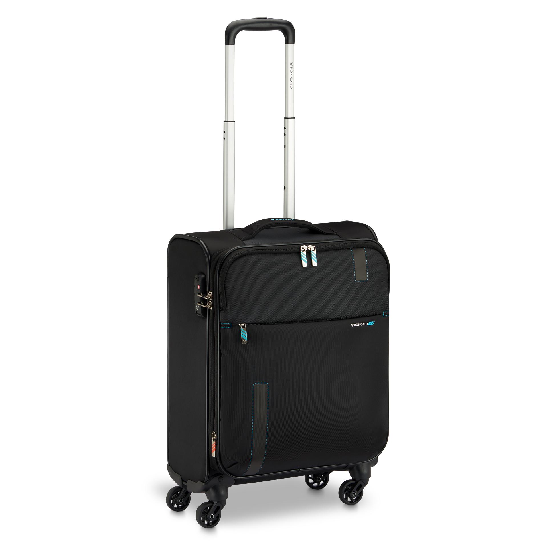 SPEED Valise cabine 55x40x20/23 cm Extensible - Noir/Saphir