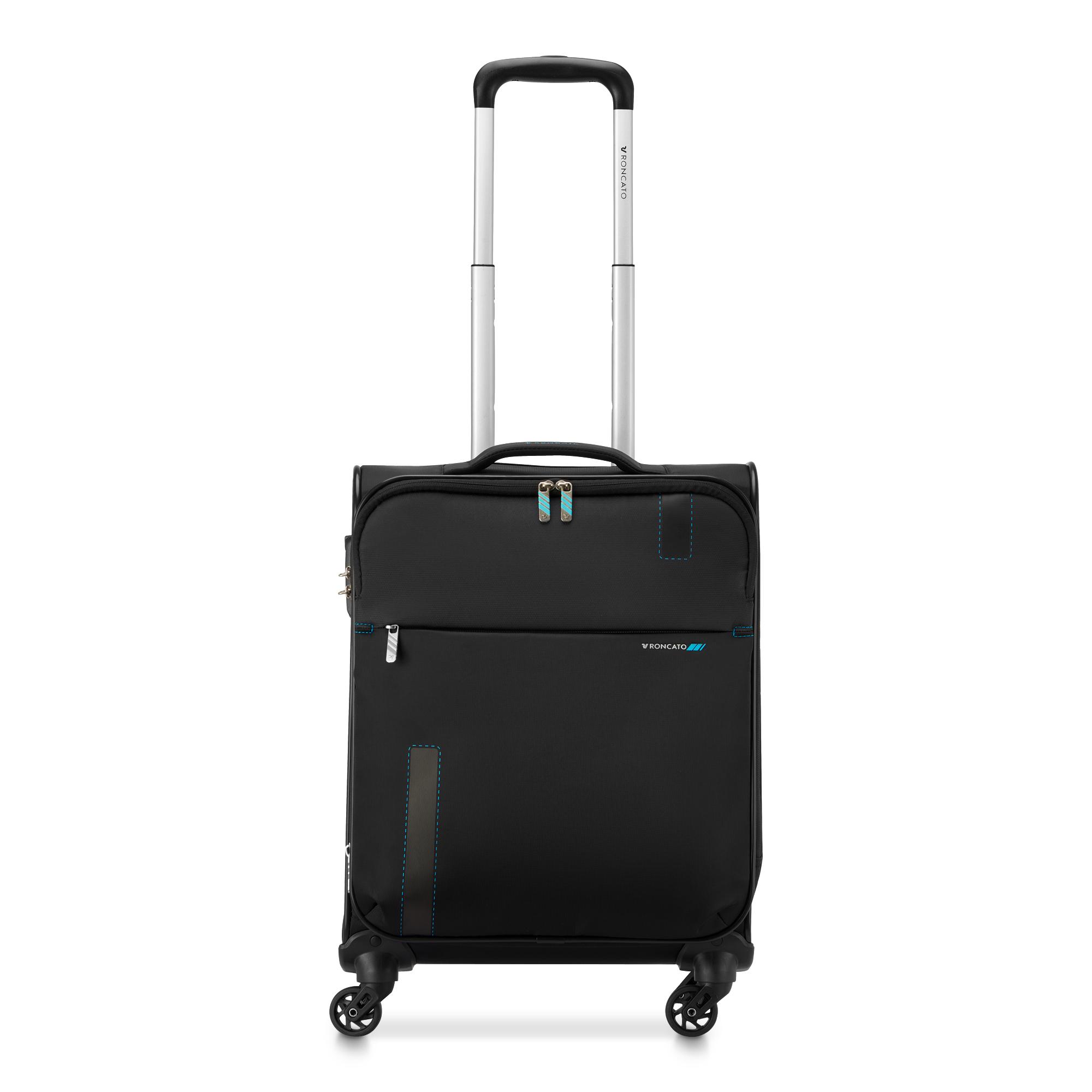 SPEED Valise cabine 55x40x20/23 cm Extensible - Noir/Saphir