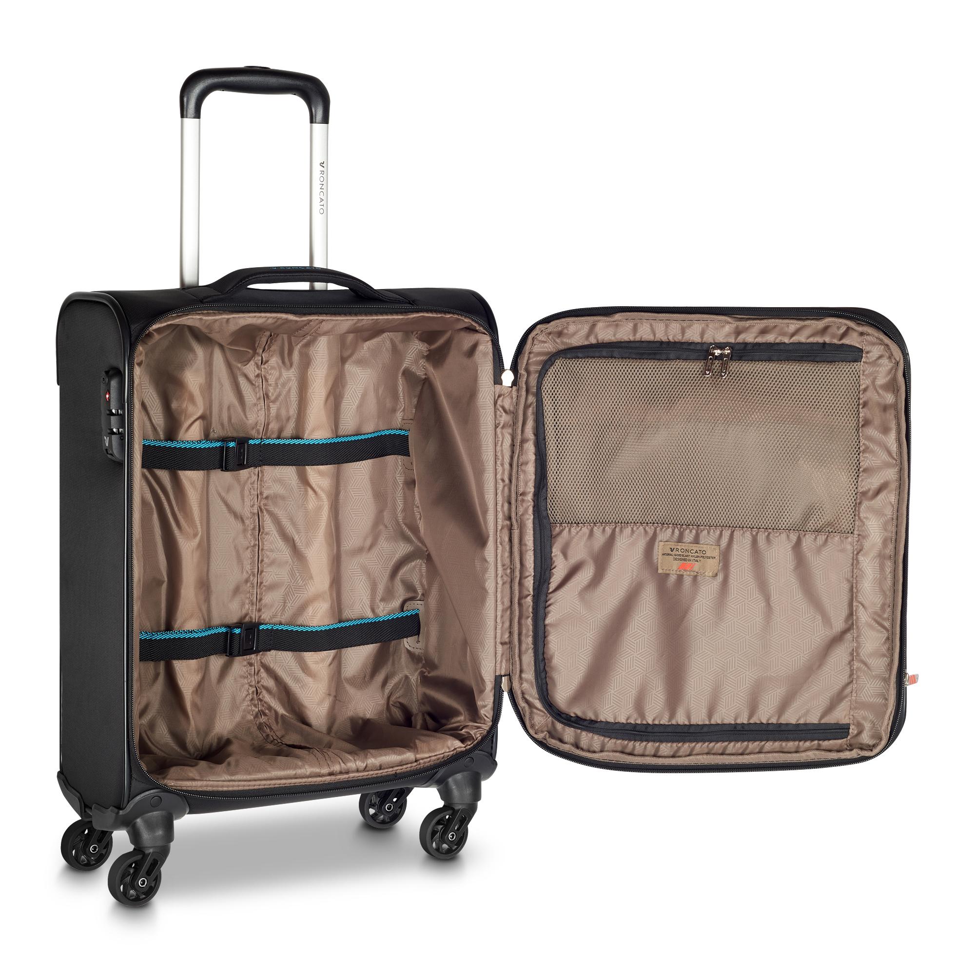 SPEED Valise cabine 55x40x20/23 cm Extensible - Noir/Saphir