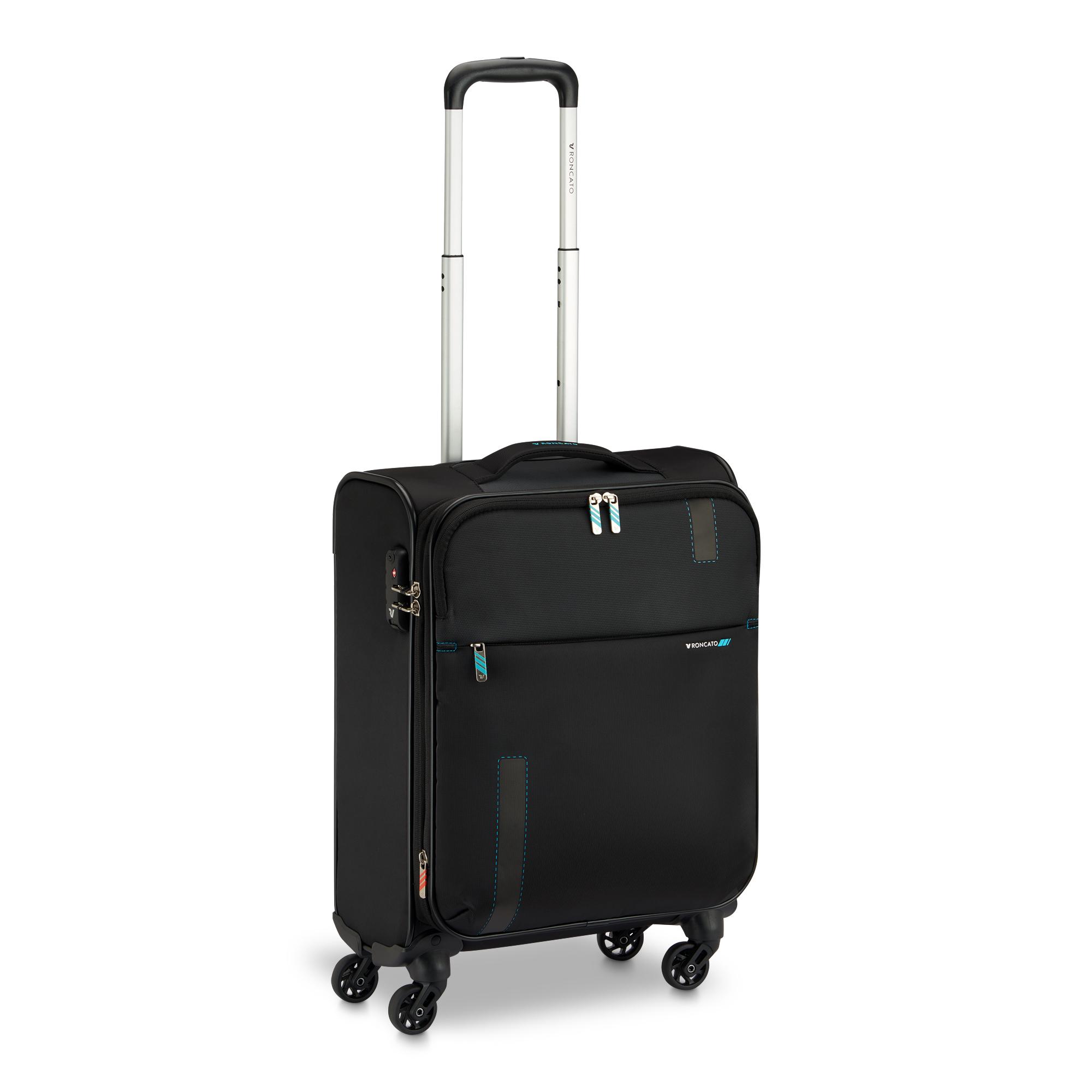 SPEED Valise cabine 55x40x20/23 cm Extensible - Noir/Saphir