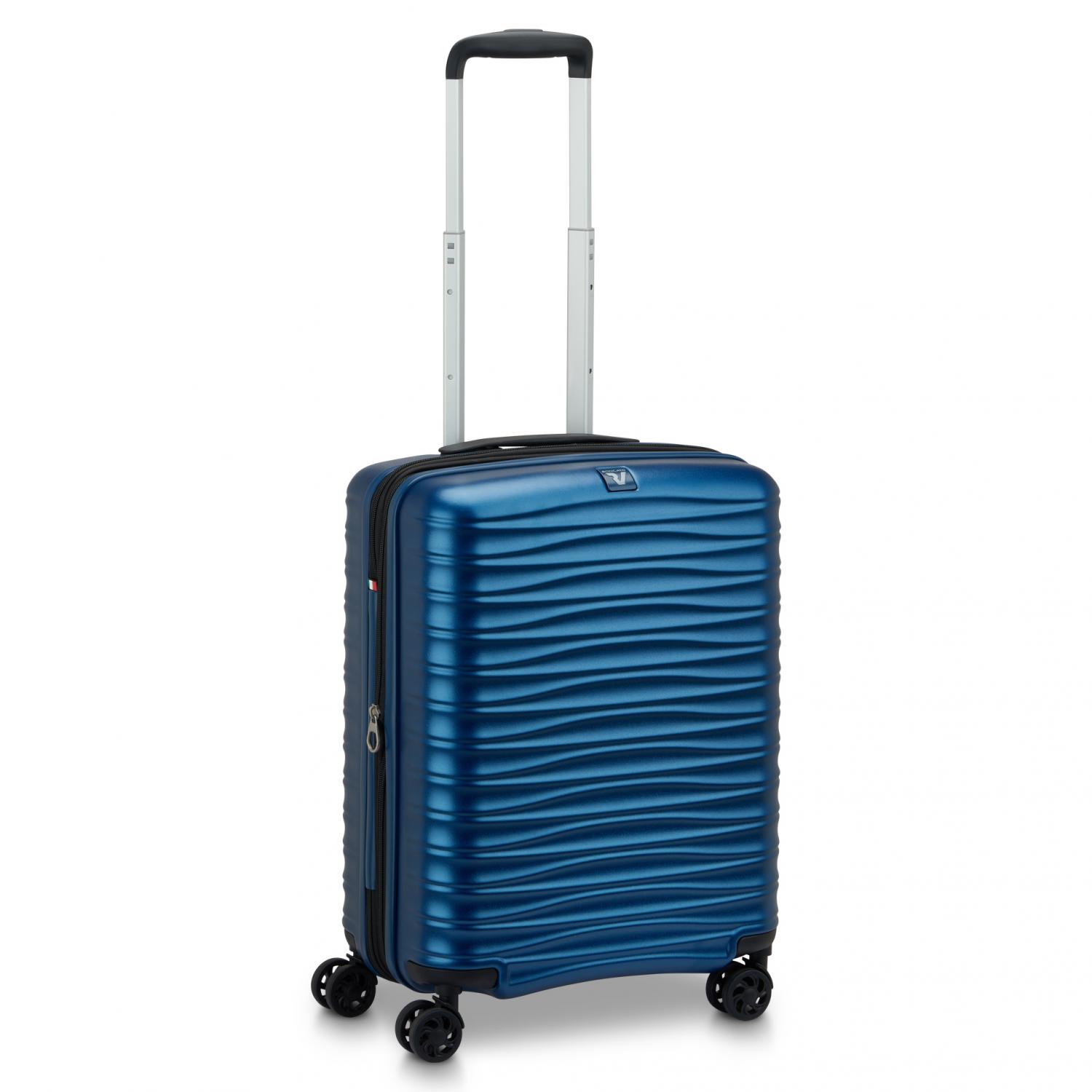 WAVE Trolley bagaglio a mano 55x35x20/25 cm Espandibile - Denim
