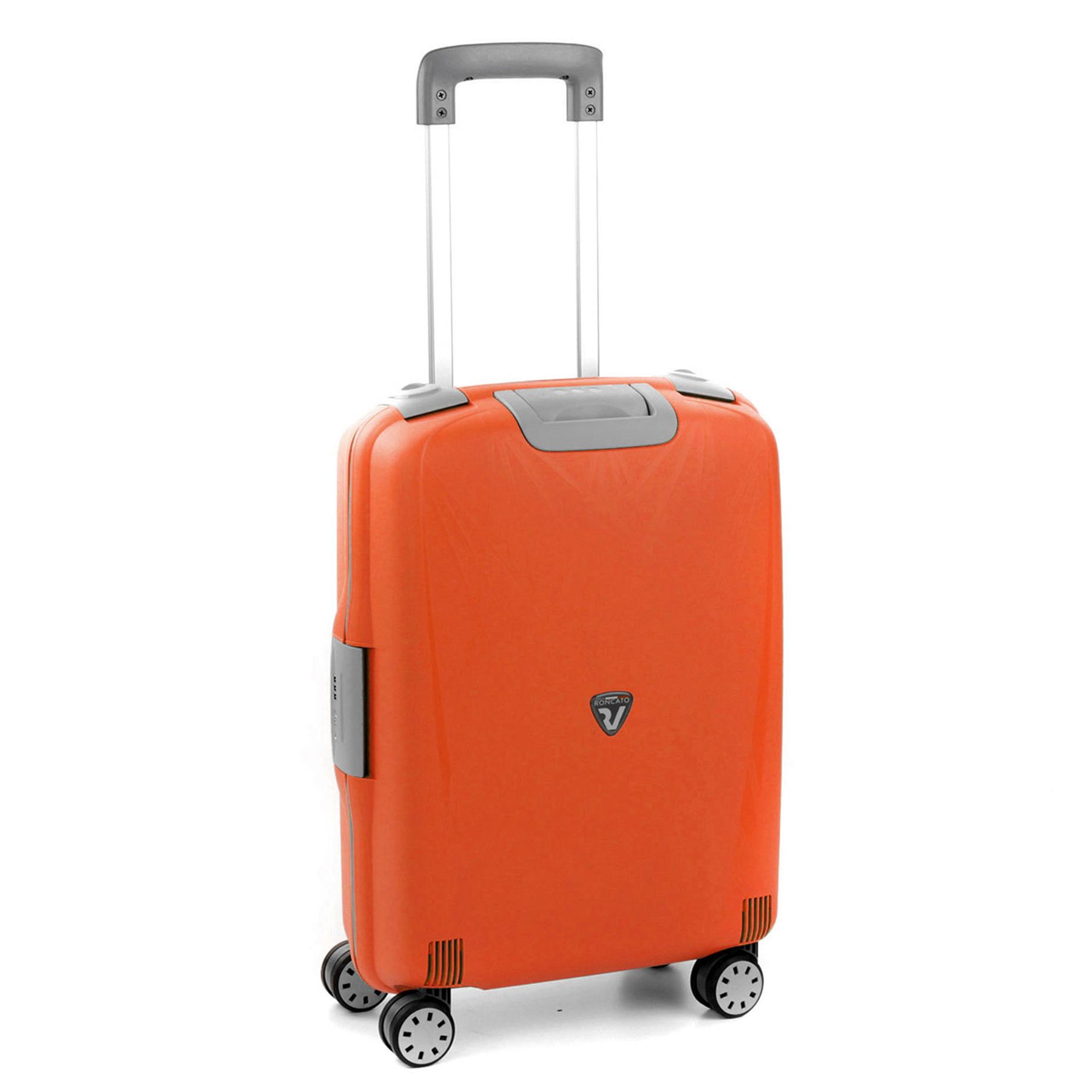 LIGHT Valise cabine 55x40x20 cm - Noir/Papaia